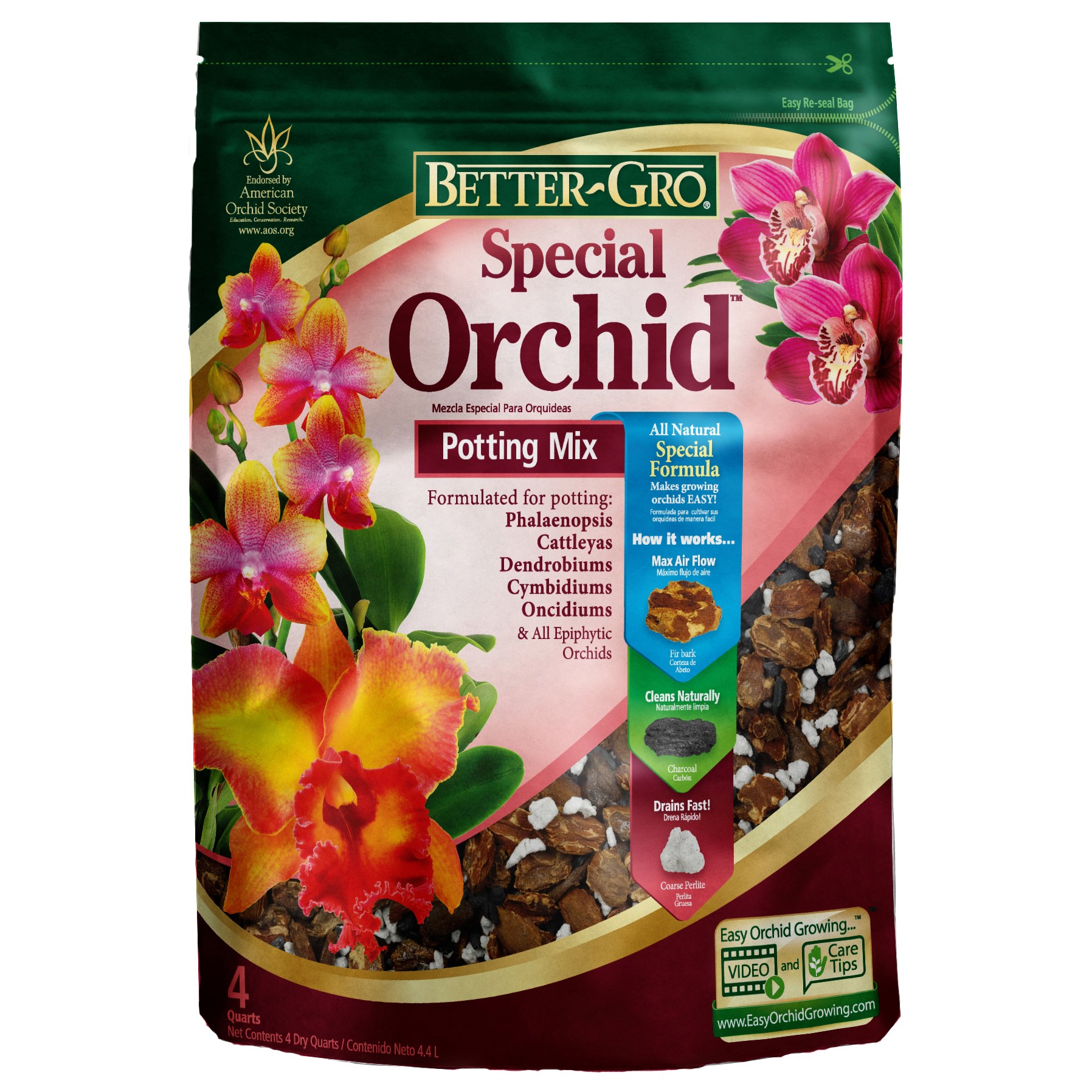 Better Gro 4QT Special Orchid Mix — priced per each; minimum 15; multiples of 15