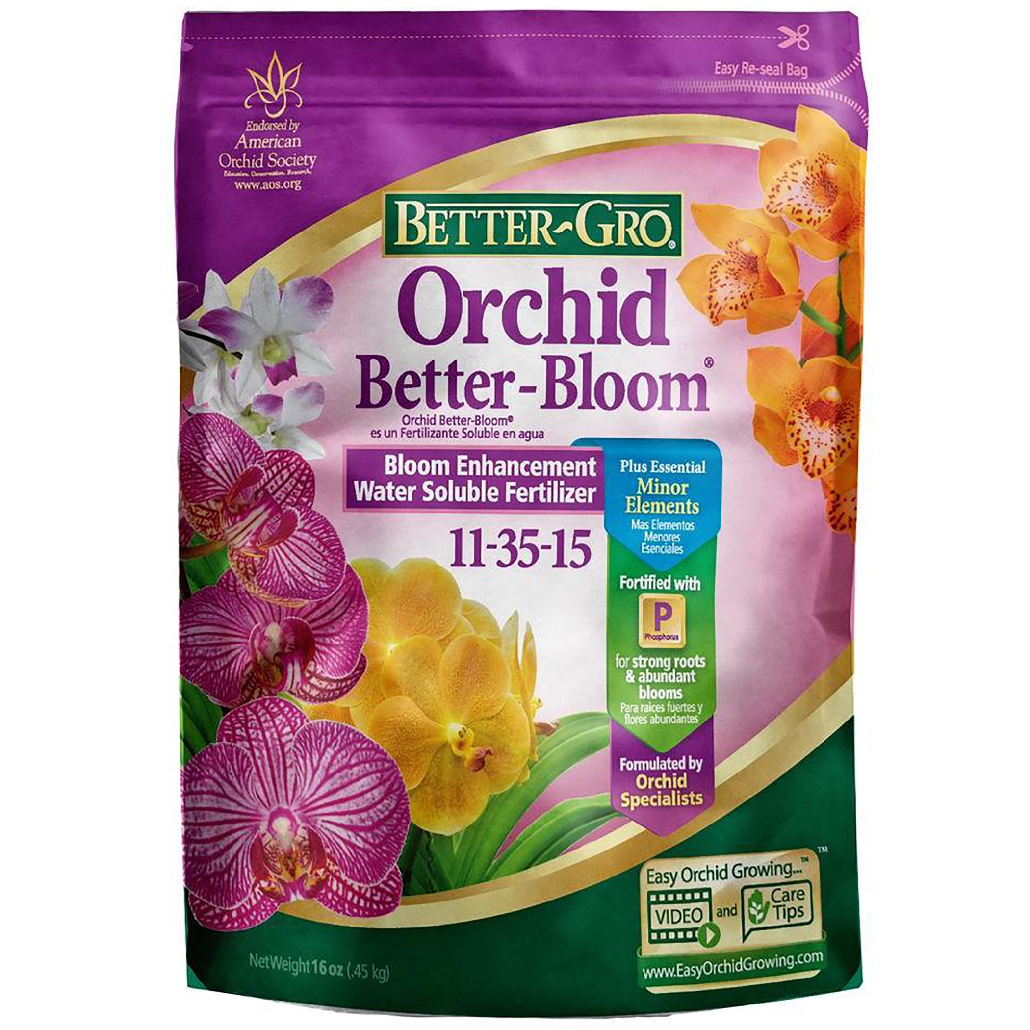 Better Gro 1# Orchid Better Bloom — priced per each; minimum 12; multiples of 12