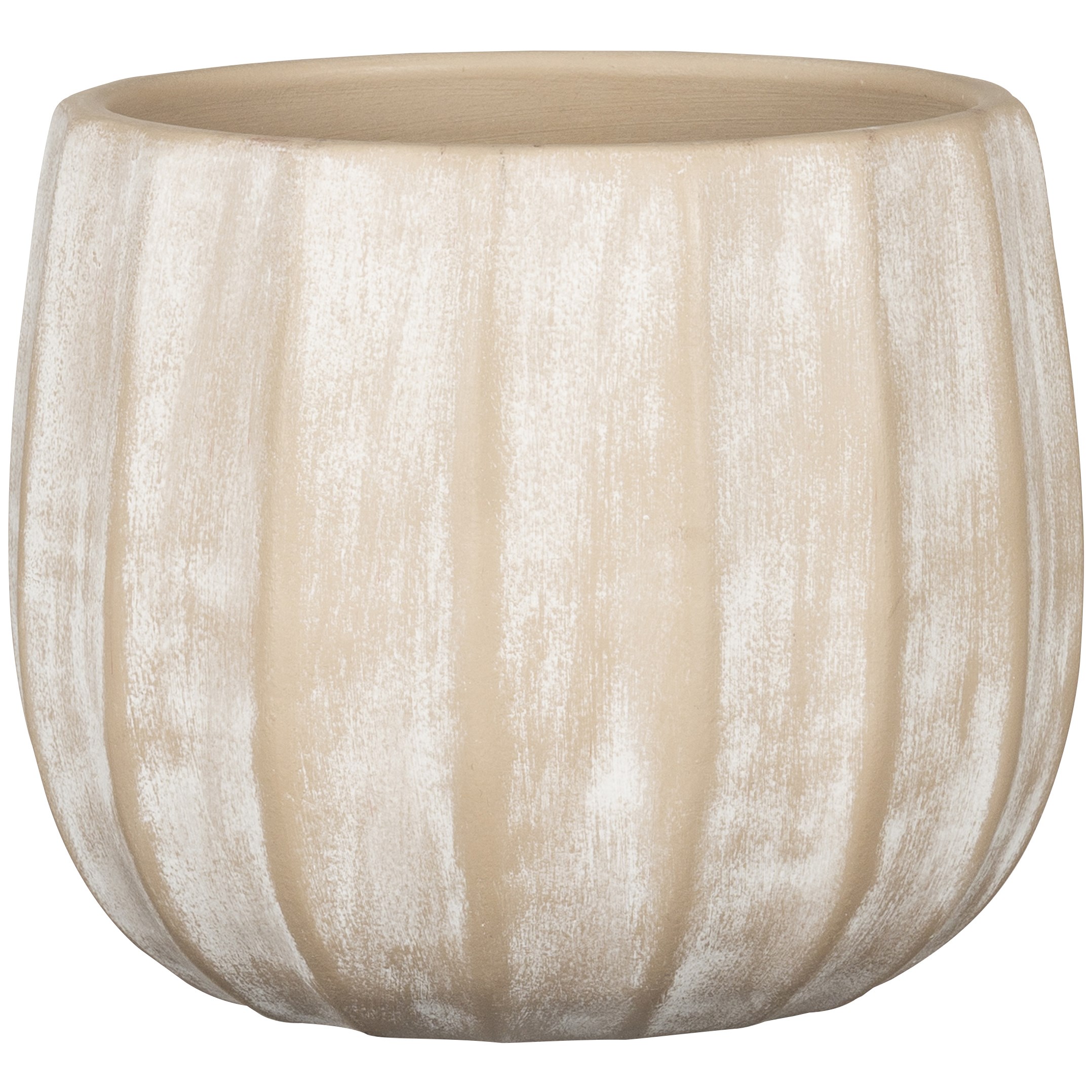 Scheurich 5" 784/14 Planter Washed Cream — priced per each; minimum 4; multiples of 4