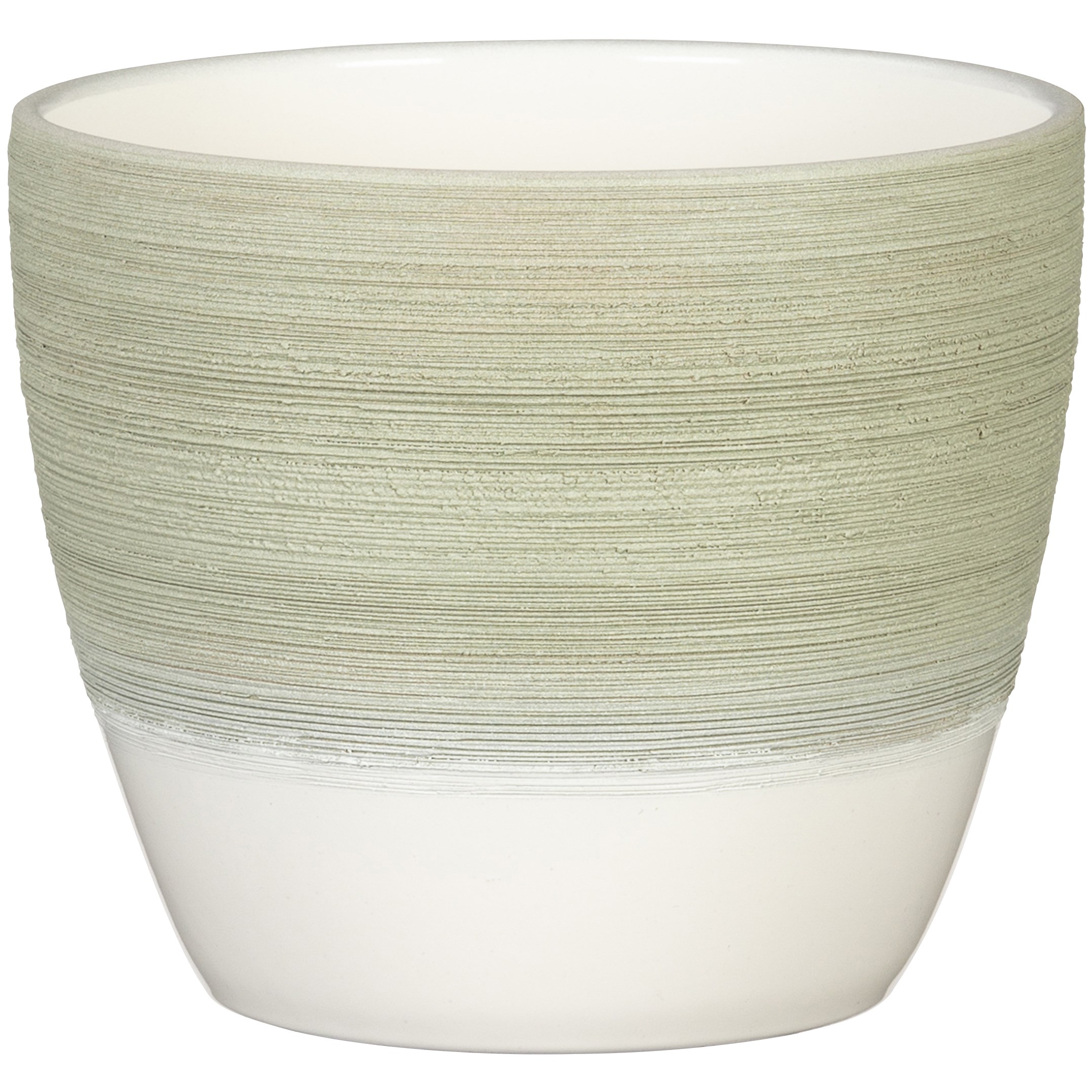 Scheurich 4.3" 950/11 Planter Matcha Cream — priced per each; minimum 6; multiples of 6