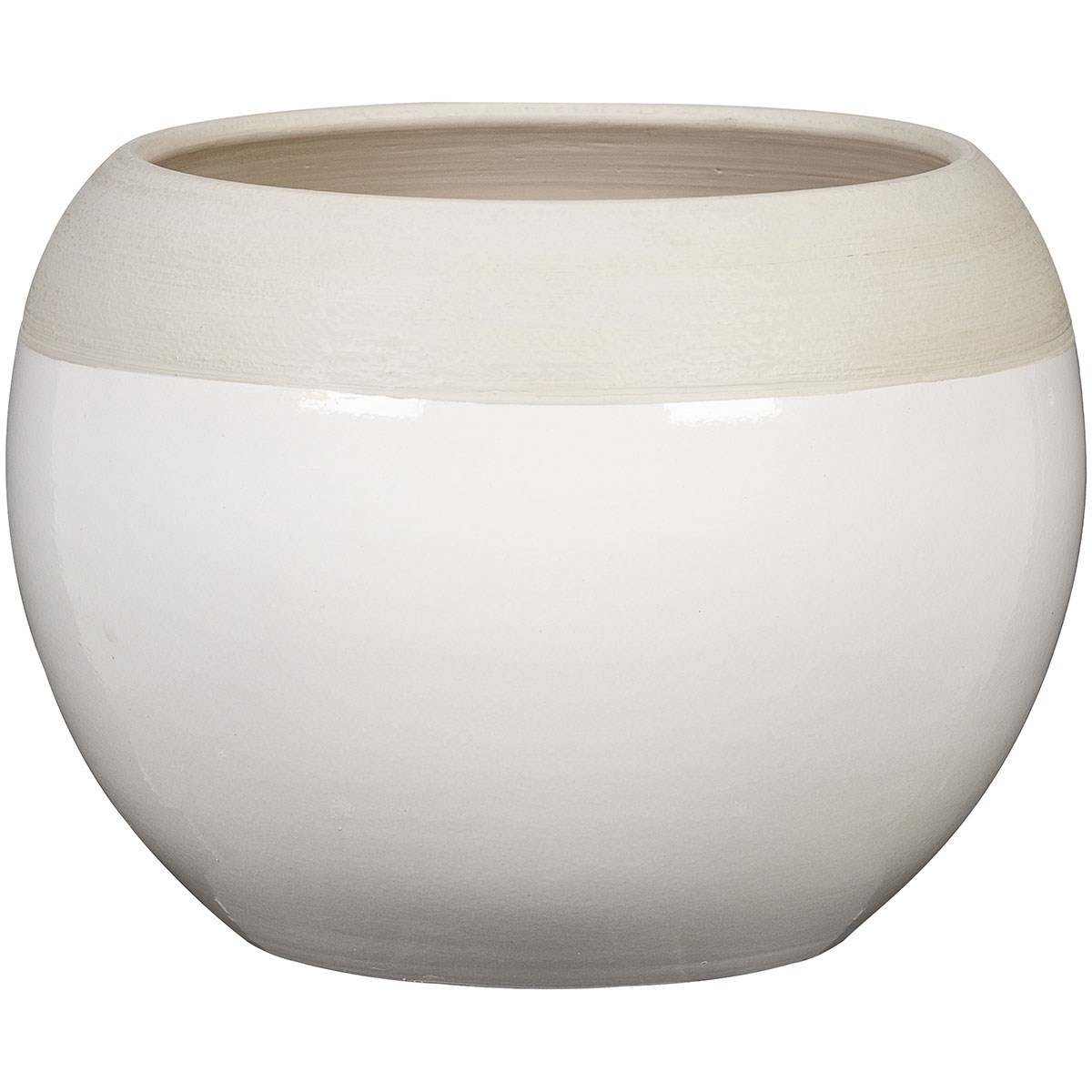 Scheurich 6.25" 718/16 Planter Bola Blanco — priced per each; minimum 4; multiples of 4