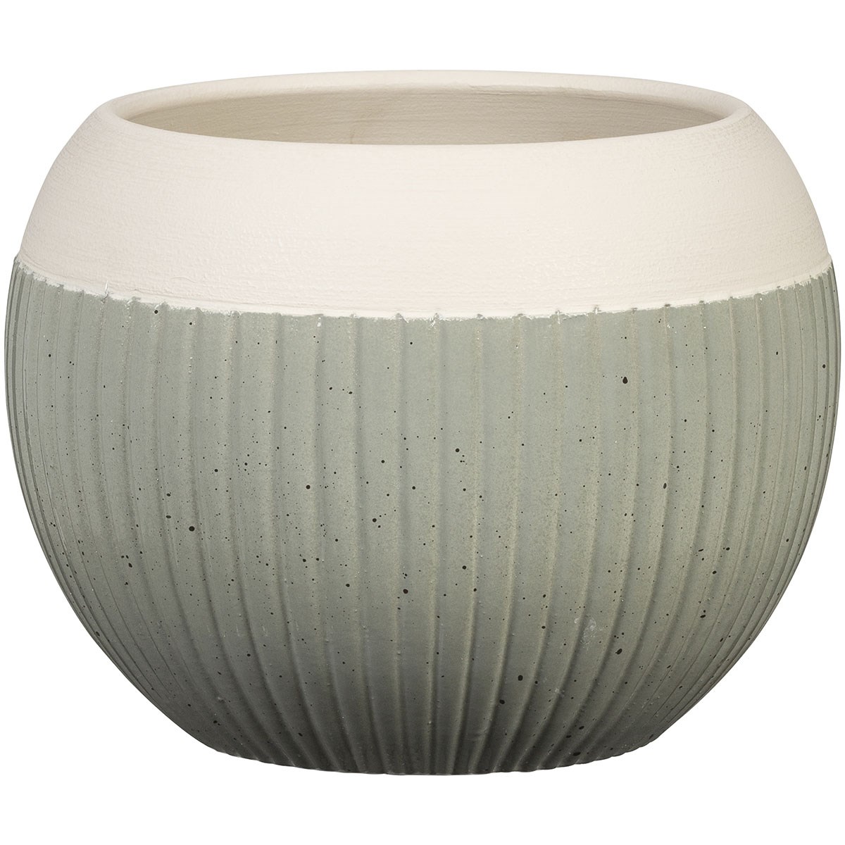 Scheurich 6.25" 719/16 Planter Bola Linea Verde — priced per each; minimum 4; multiples of 4