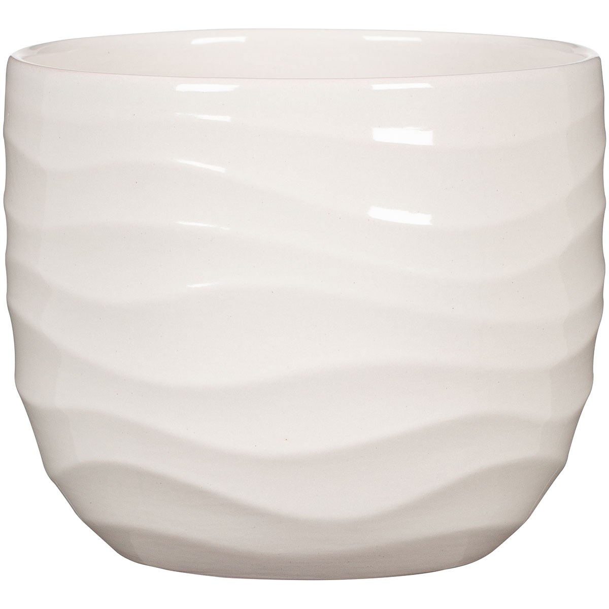 Scheurich 5.75" 969/15 Planter Bone White — priced per each; minimum 4; multiples of 4