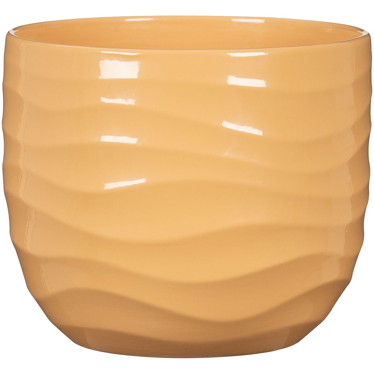 Scheurich 7" 969/18 Planter Yellow Beach — priced per each; minimum 6; multiples of 6