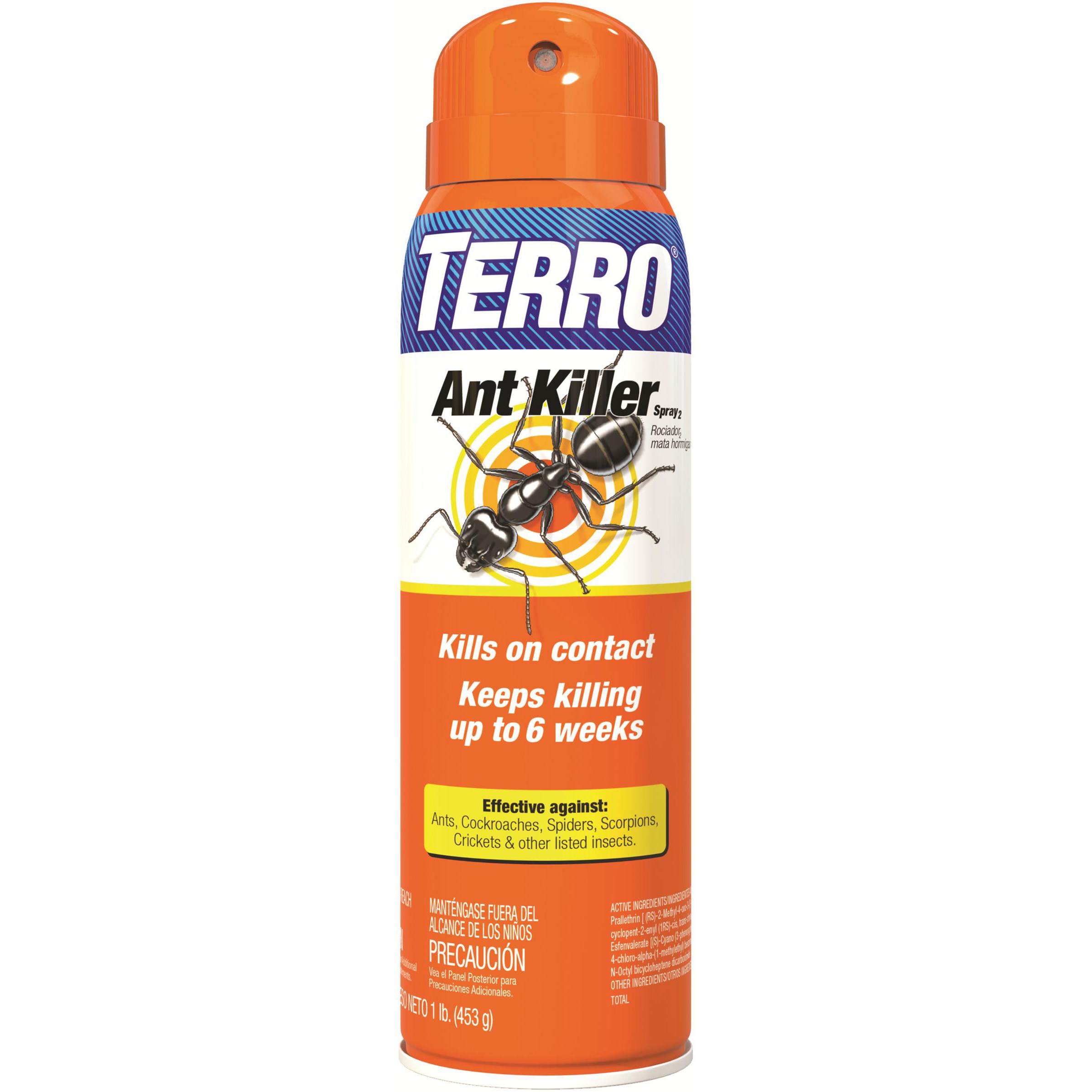 Terro 16oz Ant Killer Aerosol Non Pyrethrin — priced per each; minimum 6; multiples of 6