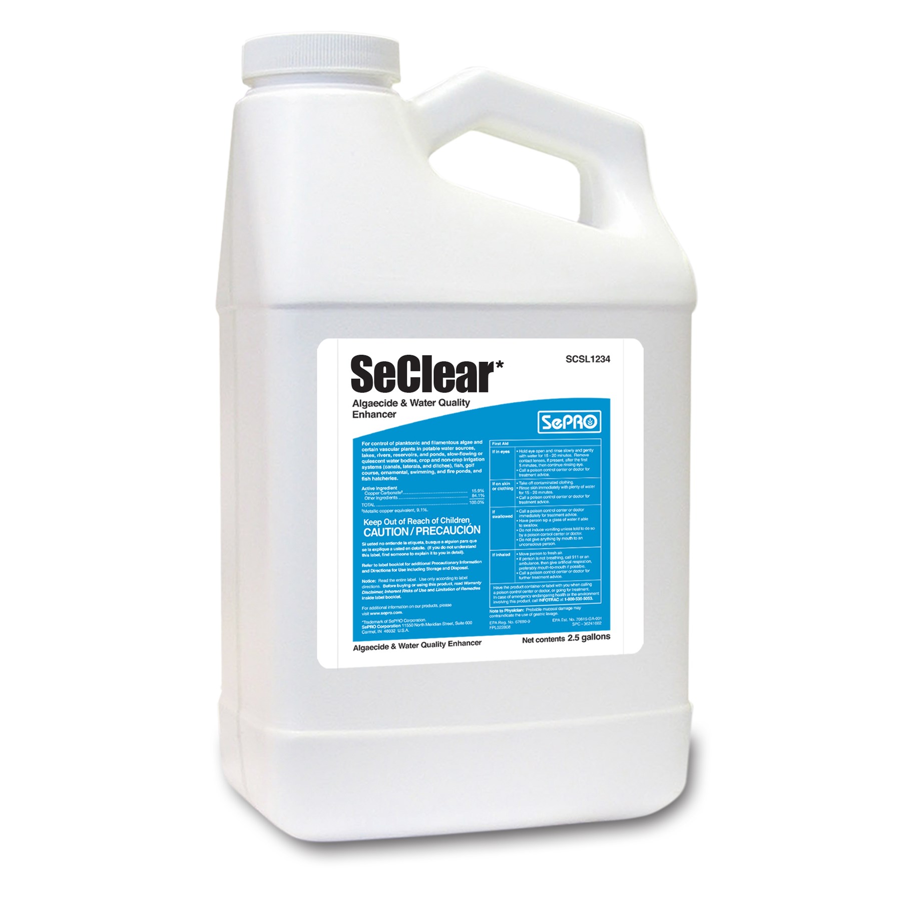 SePRO SeClear 2.5Gl ( Copper Sulfate Pentahydrate ) LTD QTY — Single Unit