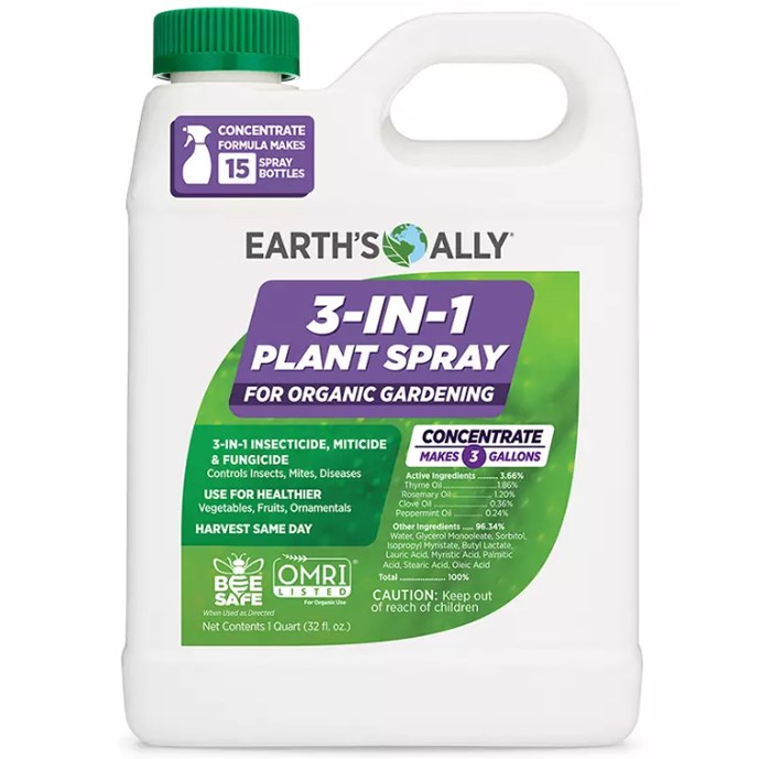 Earth's Ally 32oz 3-in-1 Plant Spray Concentrate — priced per each; minimum 6; multiples of 6