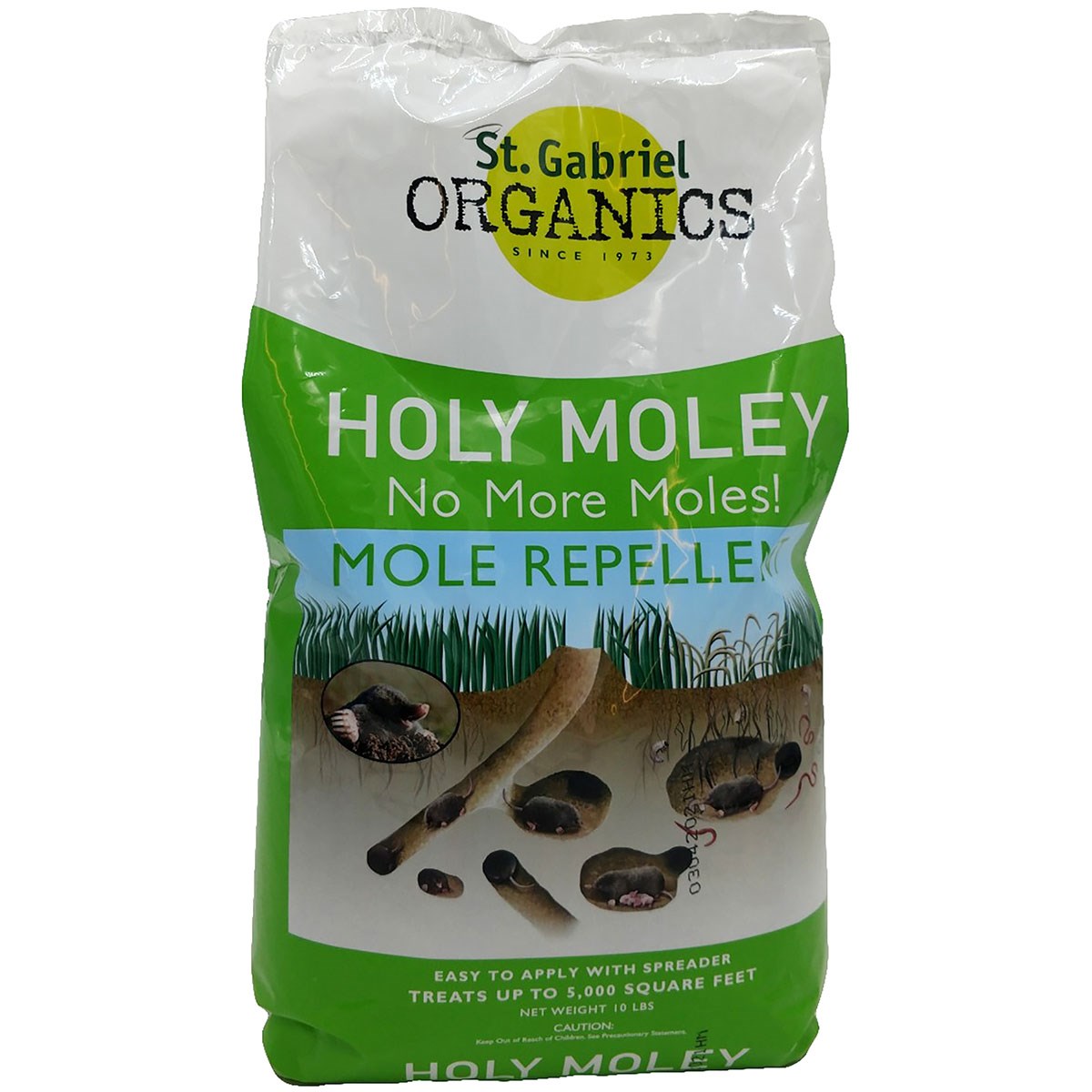 St Gabriel 10# Holy Moley No More Moles Repellent — priced per each; minimum 6; multiples of 6