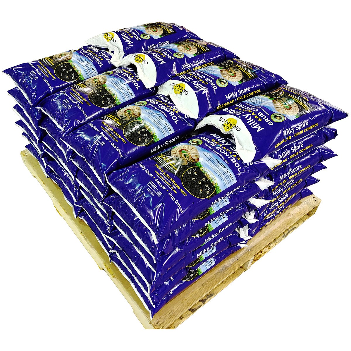 St Gabriel 48pc 15# Milky Spore Grub Control Spreader Mix Granules Pallet
