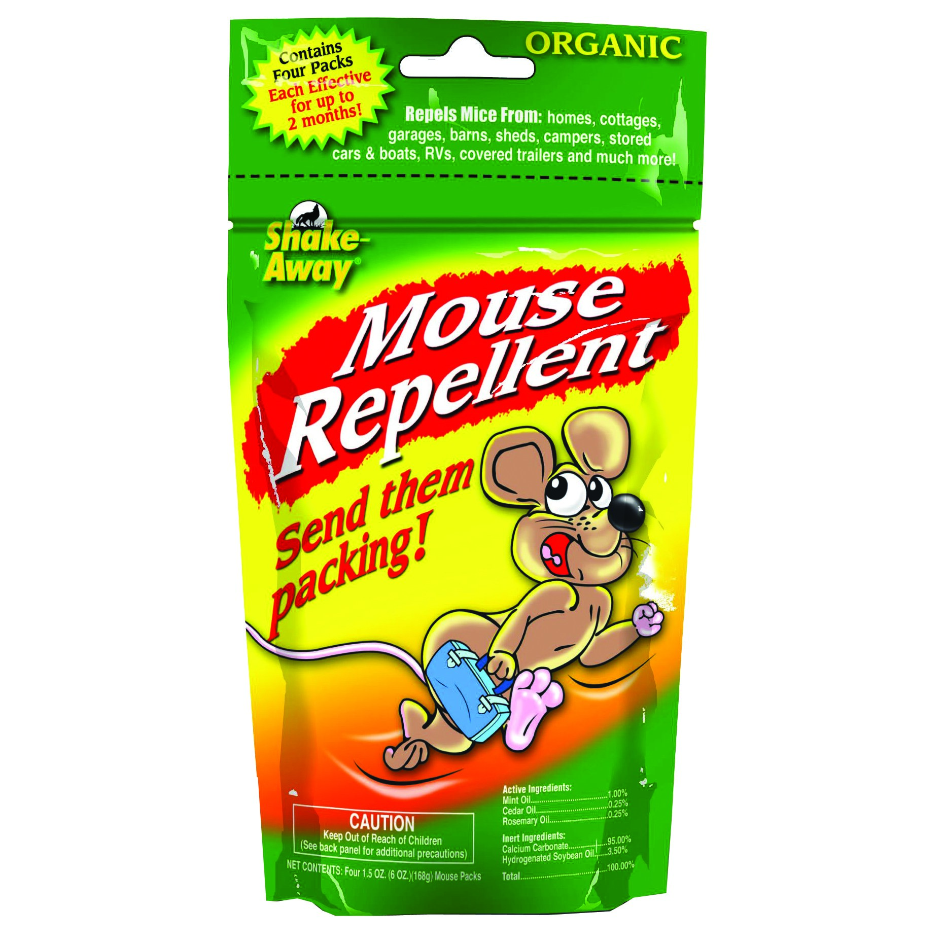 Shake Away 4ct 1.5oz Mouse Repellent Packs
