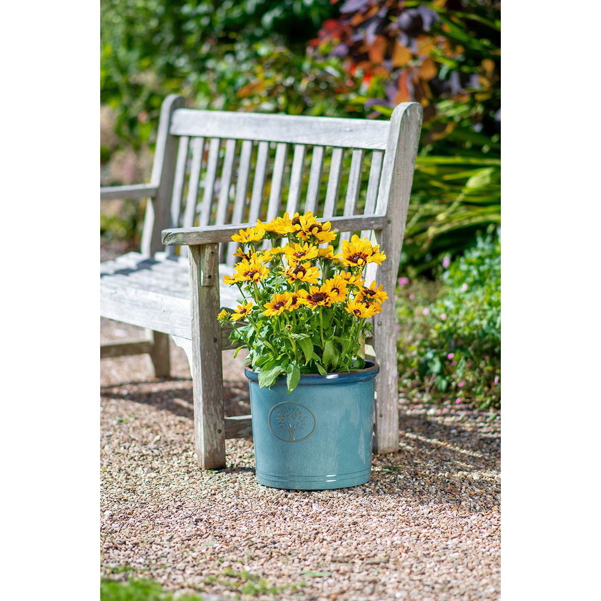 Sun Ceramica 12" Cotswold Cylinder Aqua - Image 2
