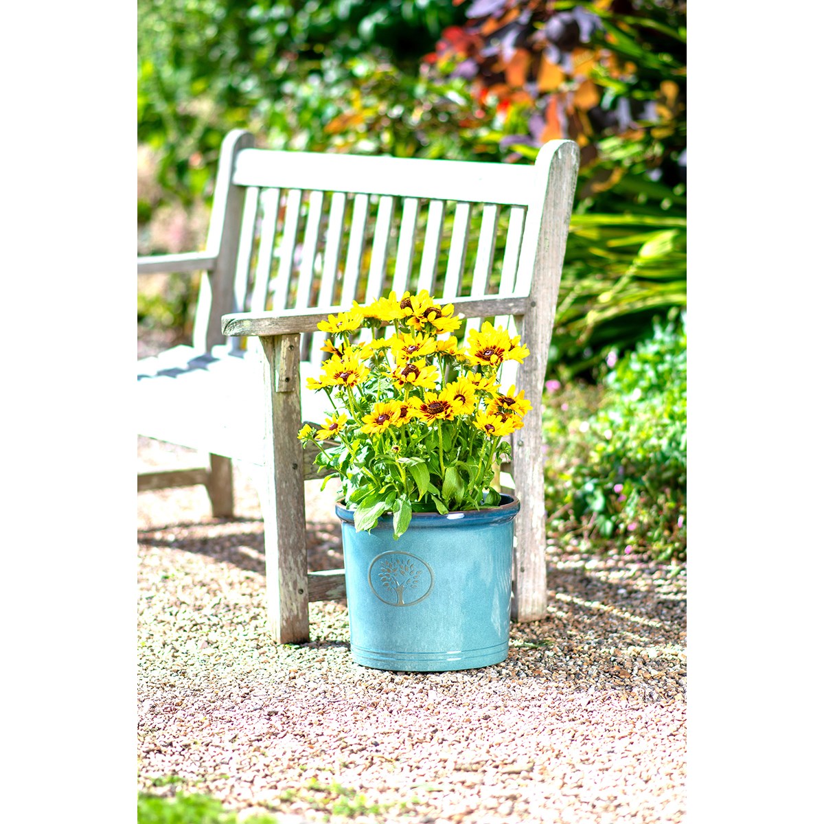 Sun Ceramica 12" Cotswold Cylinder Aqua - Image 4