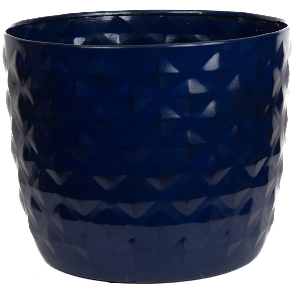 Sun Ceramica 12" San Miguel Metal Pot Blue