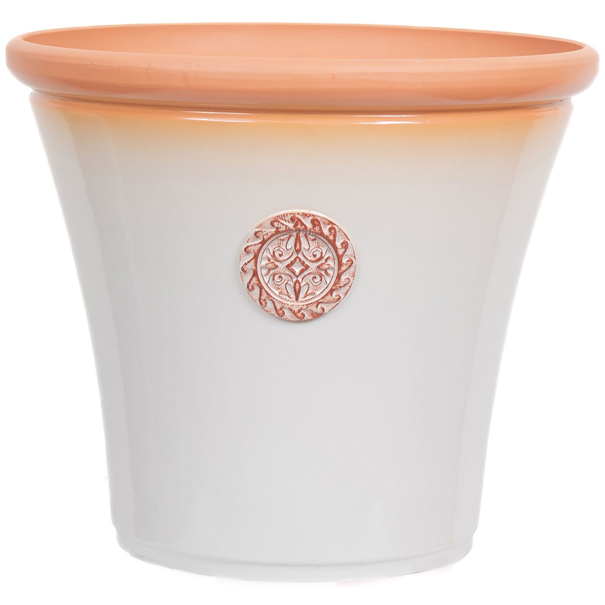 Sun Ceramica 22" Chatsworth Pot Off White — priced per each; minimum 2; multiples of 2