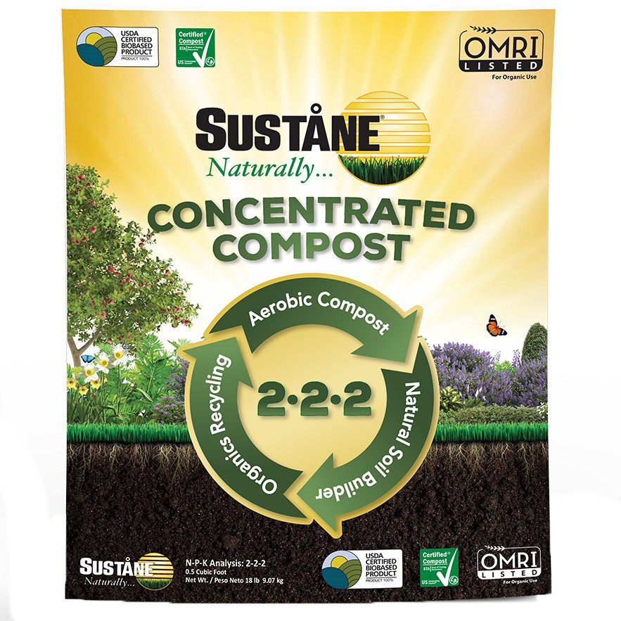 Sustane 18# Conc Compost 2-2-2 Organic 110/PLT