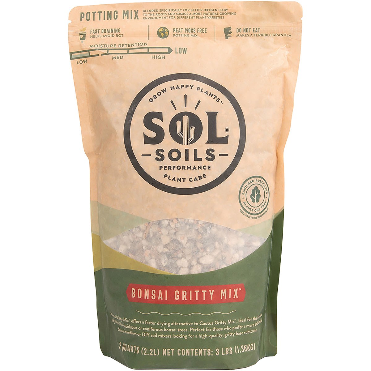 Sol Soils 2qt Bonsai Gritty Mix — priced per each; minimum 8; multiples of 8