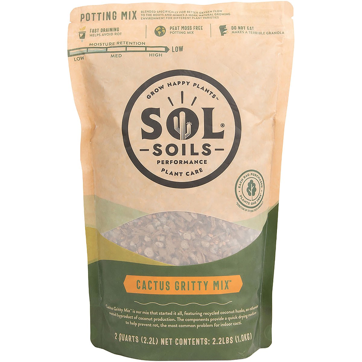 Sol Soils 2qt Cactus Gritty Mix