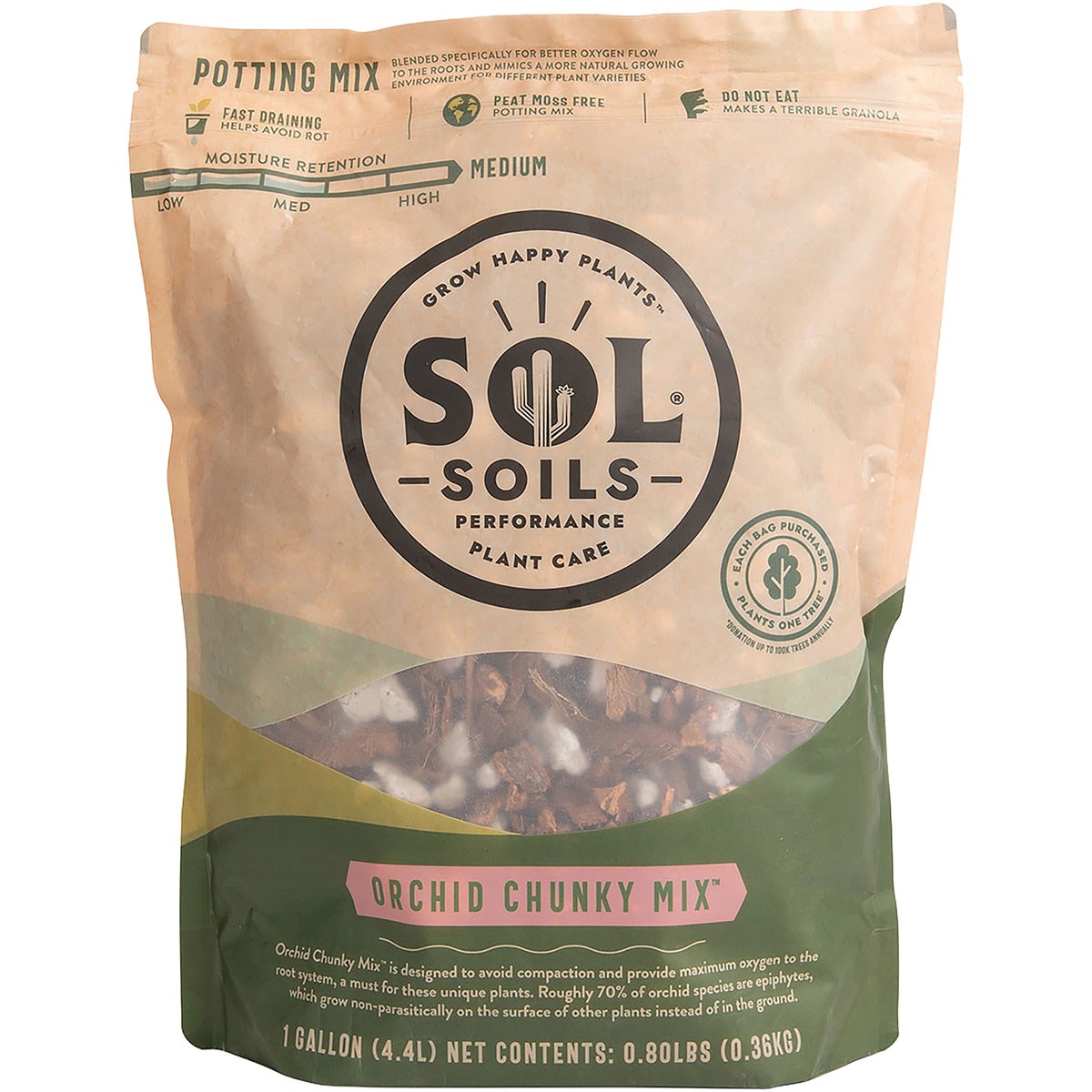 Sol Soils 1qt Orchid Chunky Mix