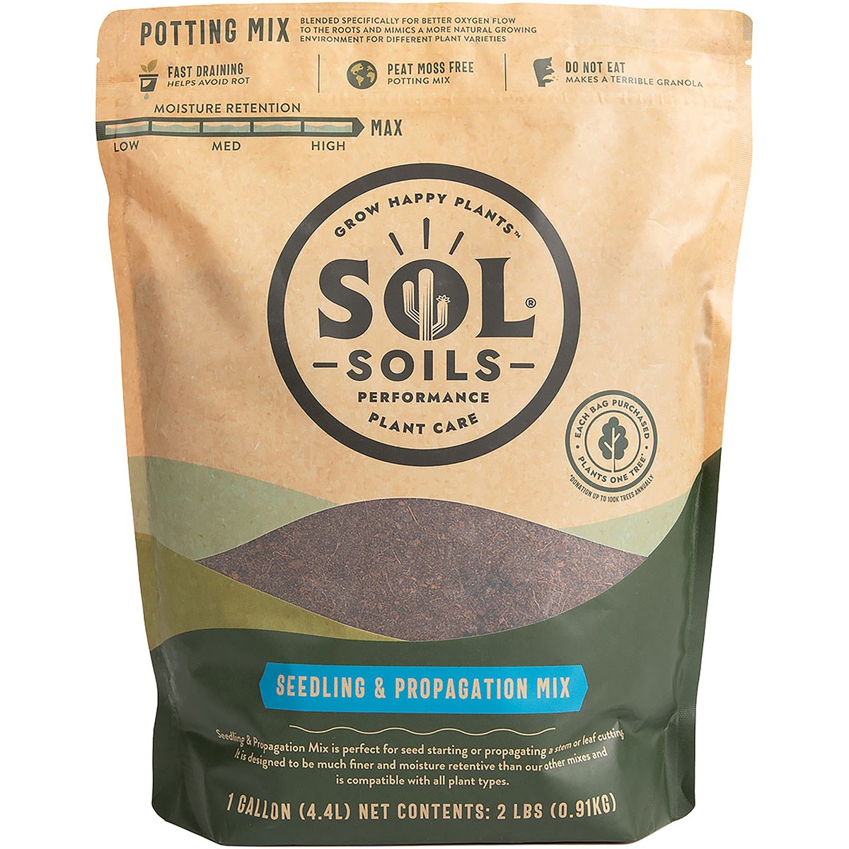 Sol Soils Seedling & Propagation Mix — priced per each; minimum 6; multiples of 6