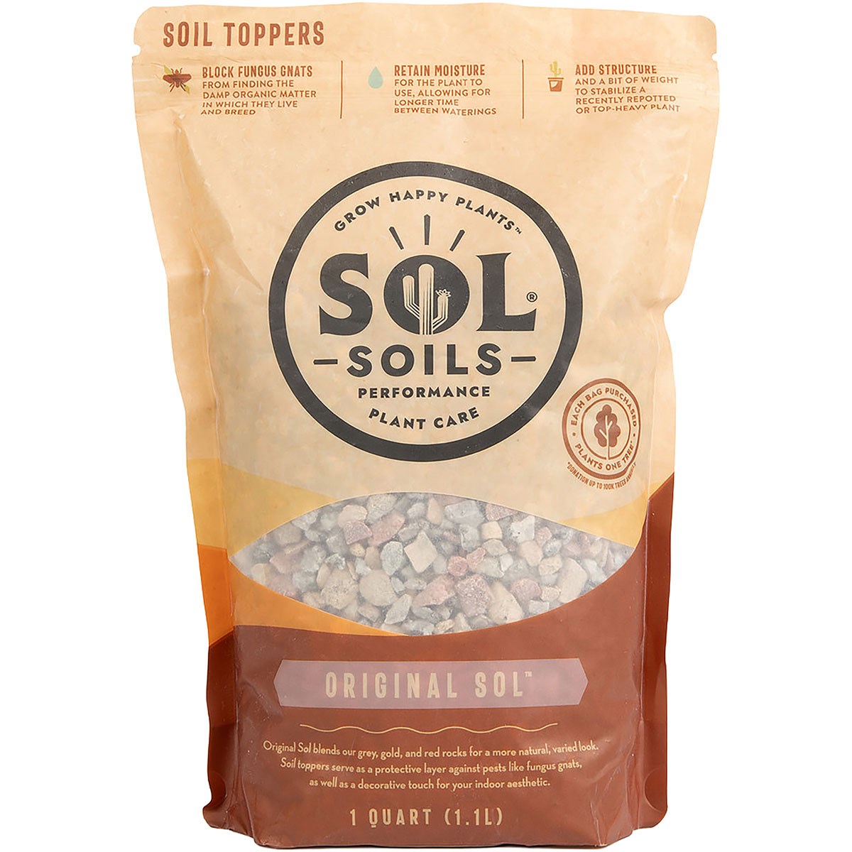 Sol Soils 1qt Topper Original — priced per each; minimum 8; multiples of 8