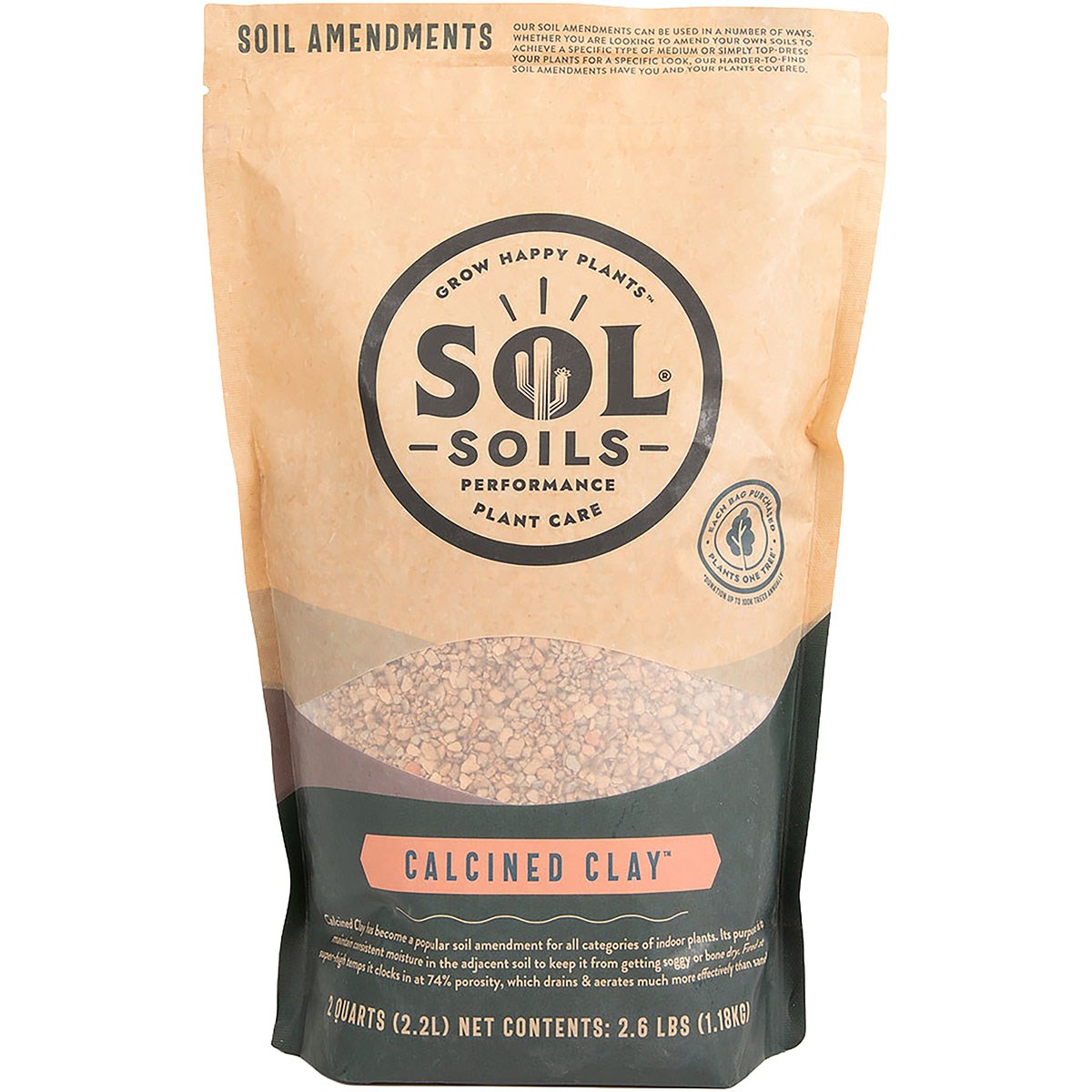 Sol Soils 2qt Calcined Clay — priced per each; minimum 8; multiples of 8