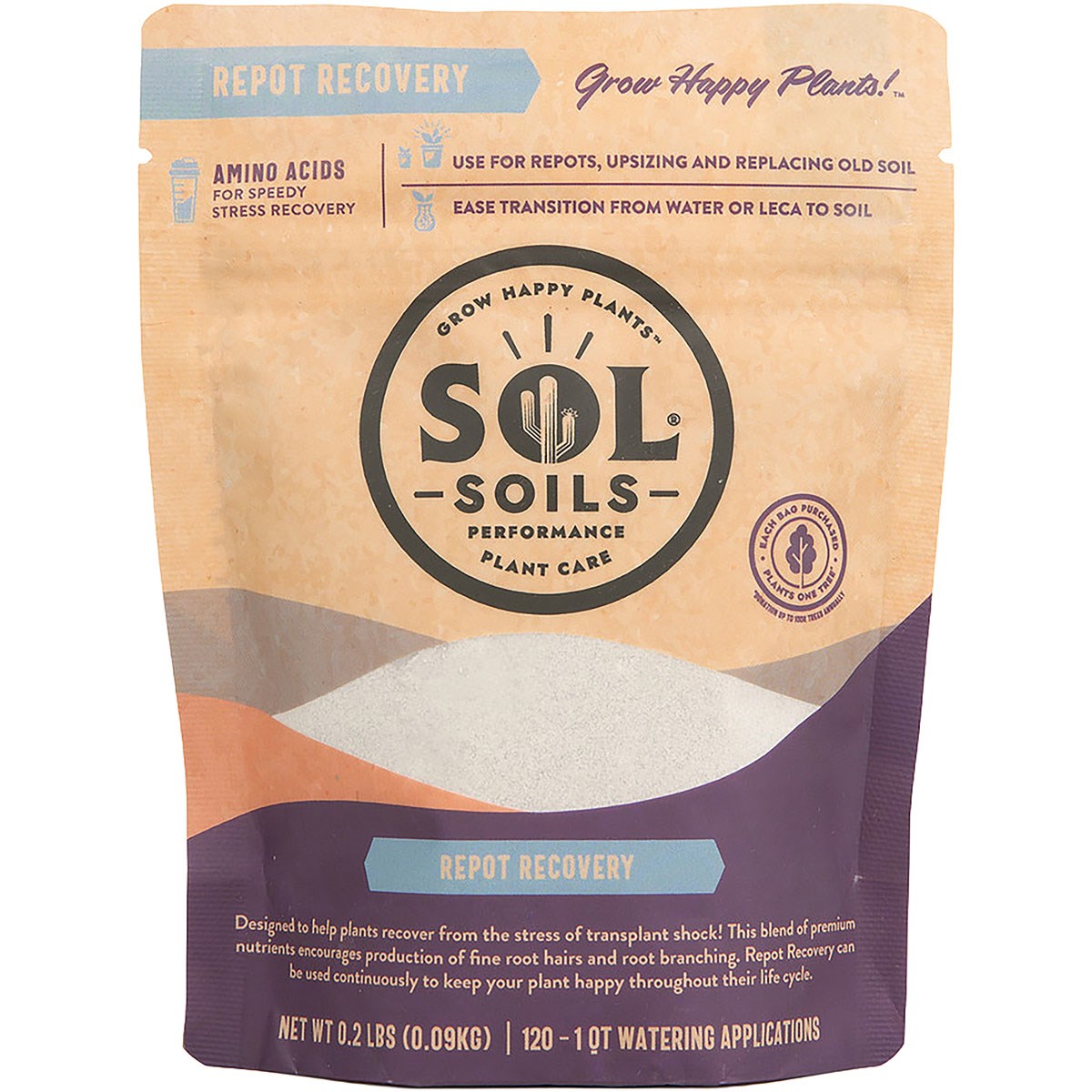 Sol Soils 4oz Bitoics Repot Recovery — priced per each; minimum 20; multiples of 20