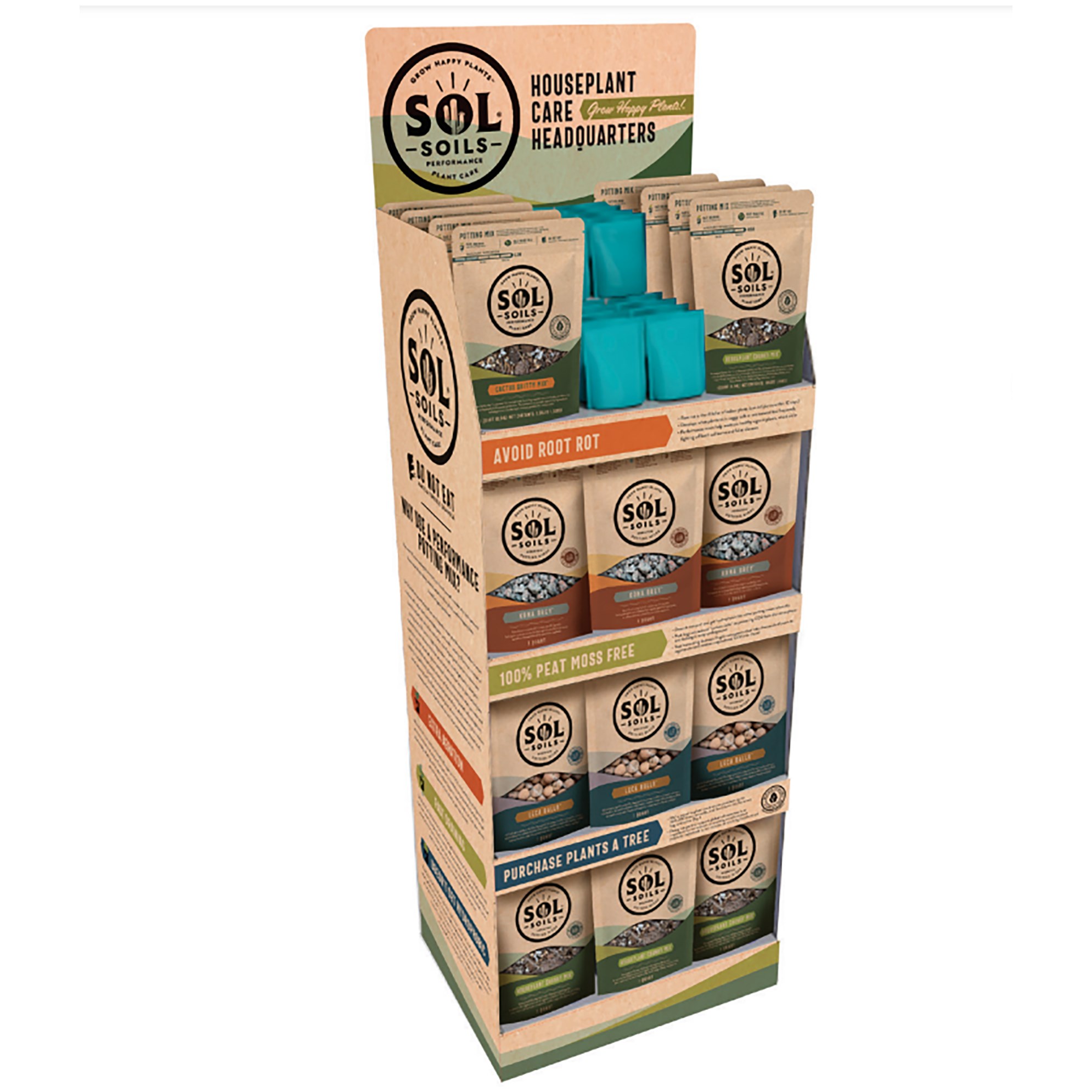 Sol Soils Retail Best Sellers Display