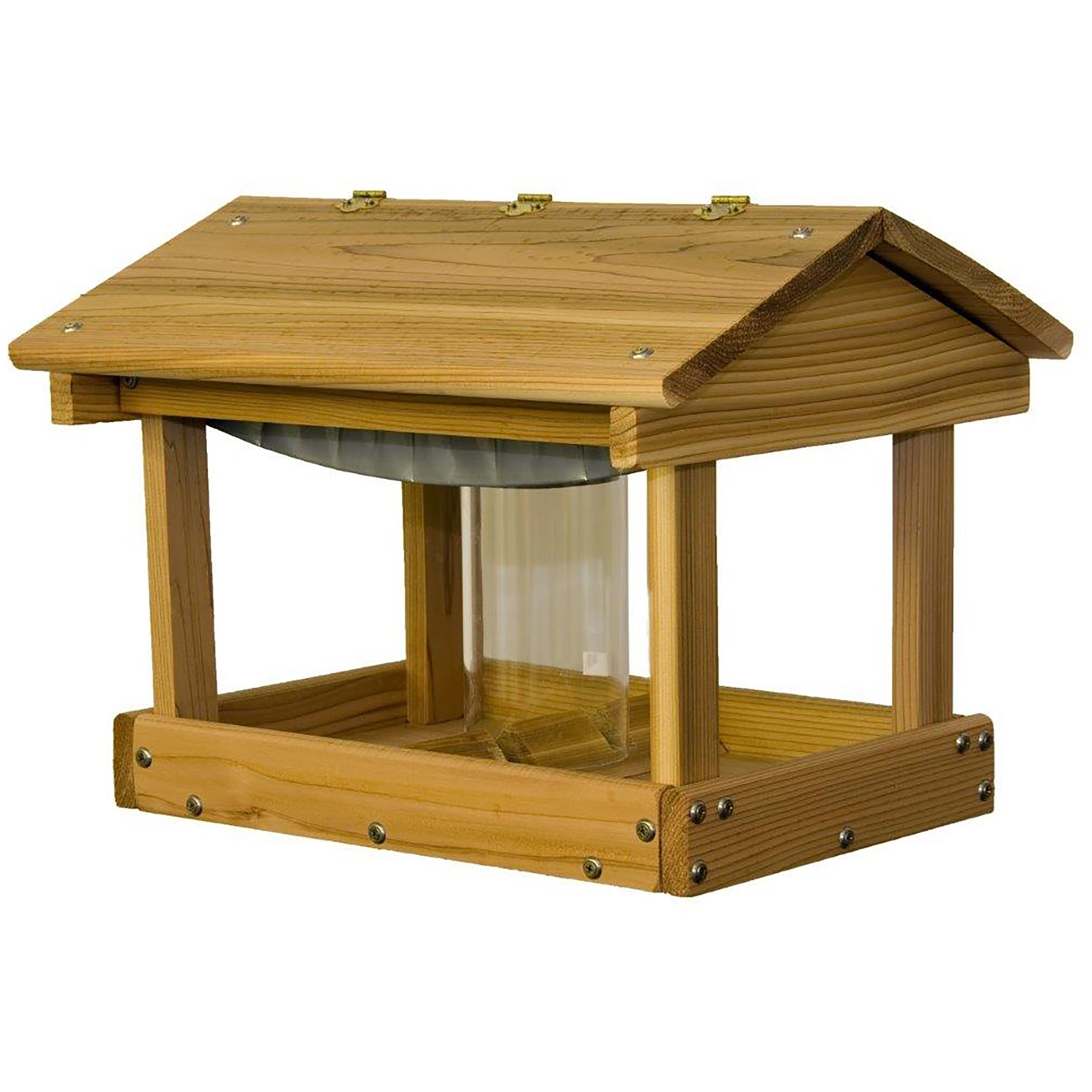 Stovall Wood Pavilion Feeder With Seed Hopper MADE IN THE USA