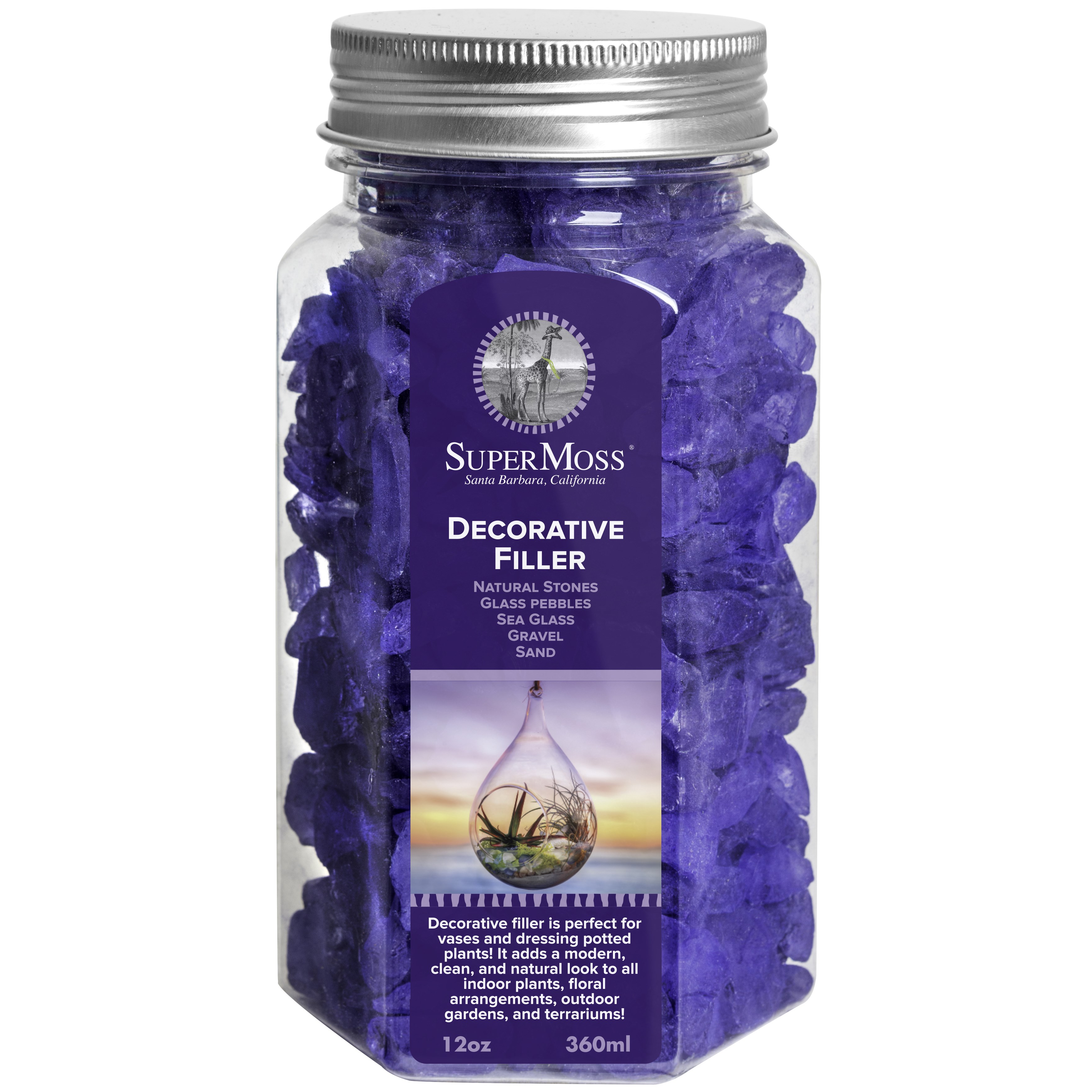 SuperMoss 12oz Jar Sea Glass Deep Sea Blue