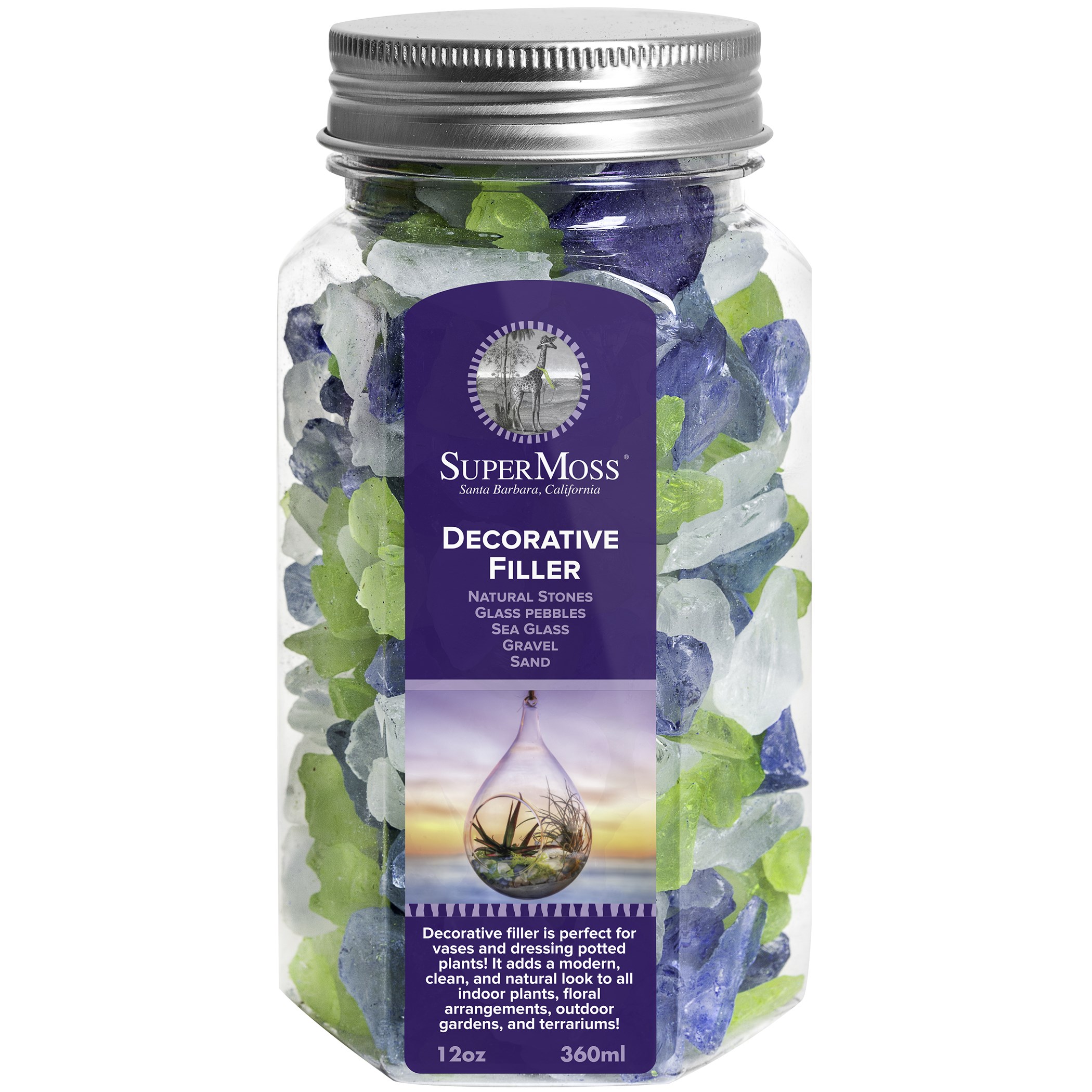 SuperMoss 12oz Jar Sea Glass Atlantic Mix
