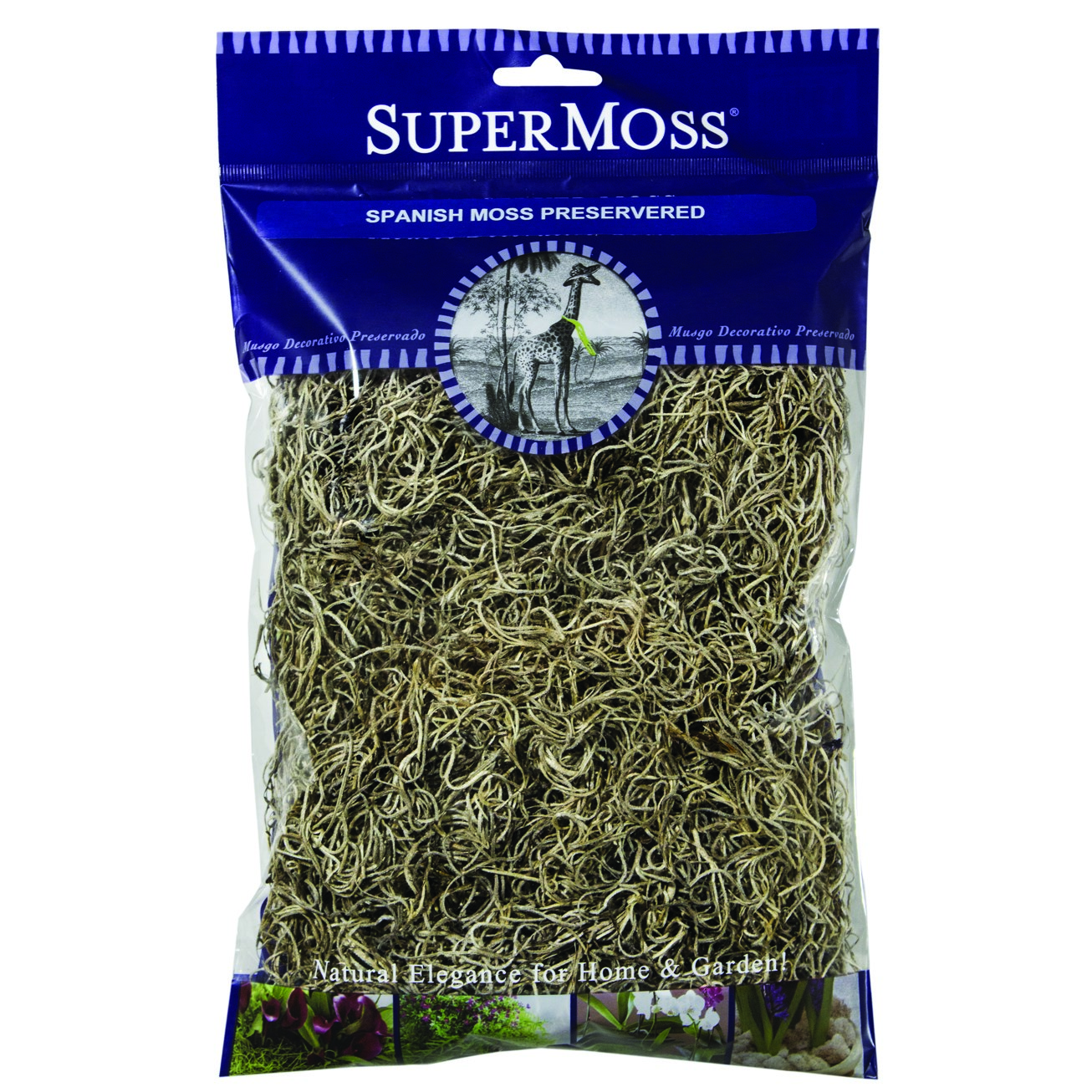 SuperMoss 2oz Spanish Moss Preserved Natural