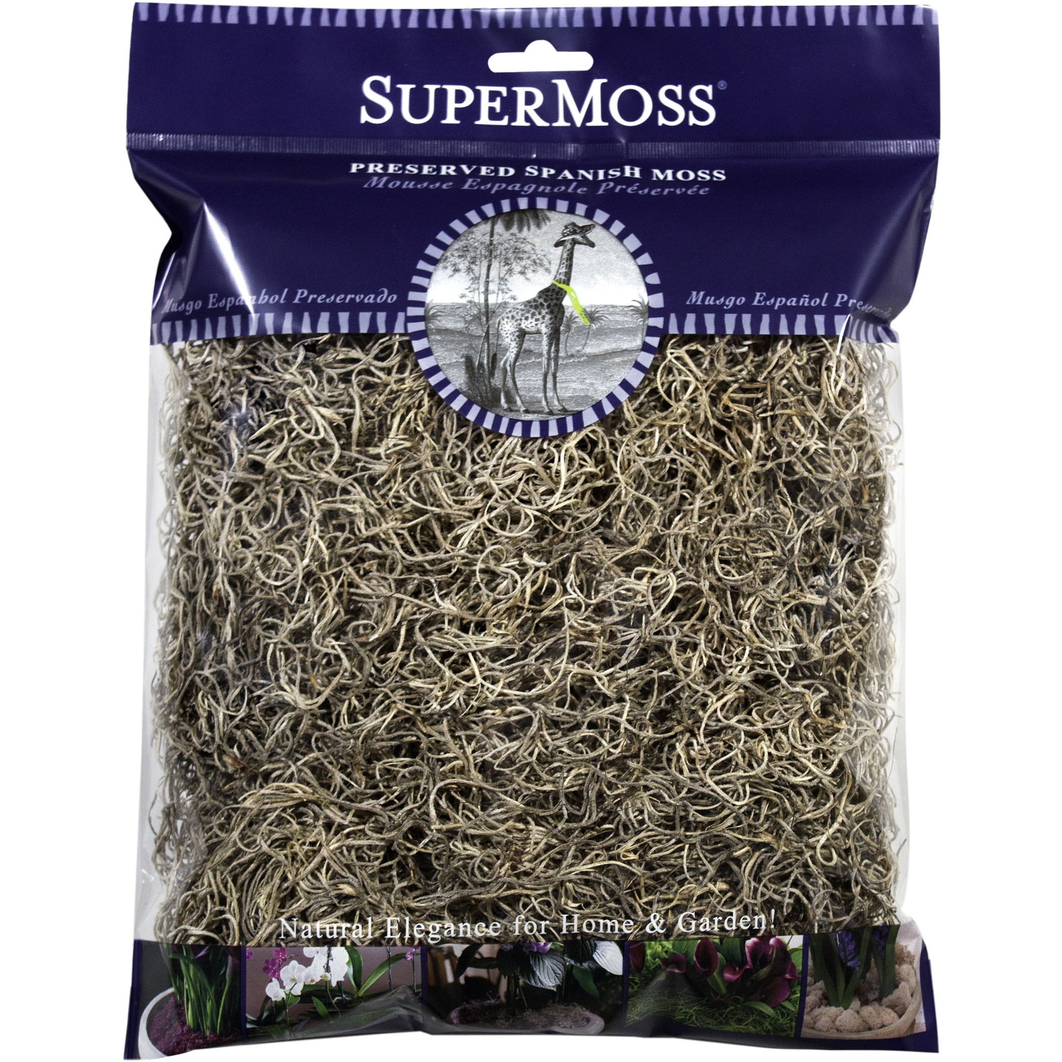 SuperMoss 120cu Bag PR Spanish Moss Natural — priced per each; minimum 10; multiples of 10