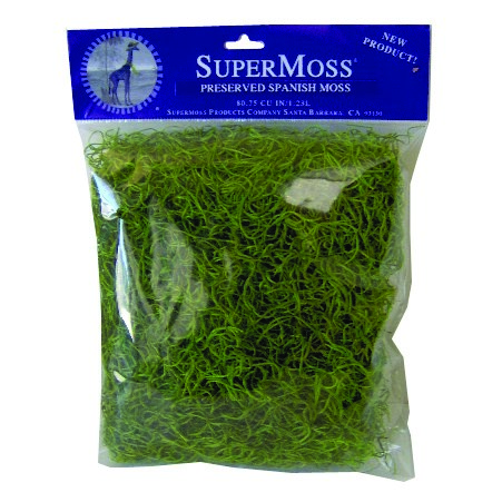 SuperMoss 120cu Bag PR Spanish Moss Grass Green