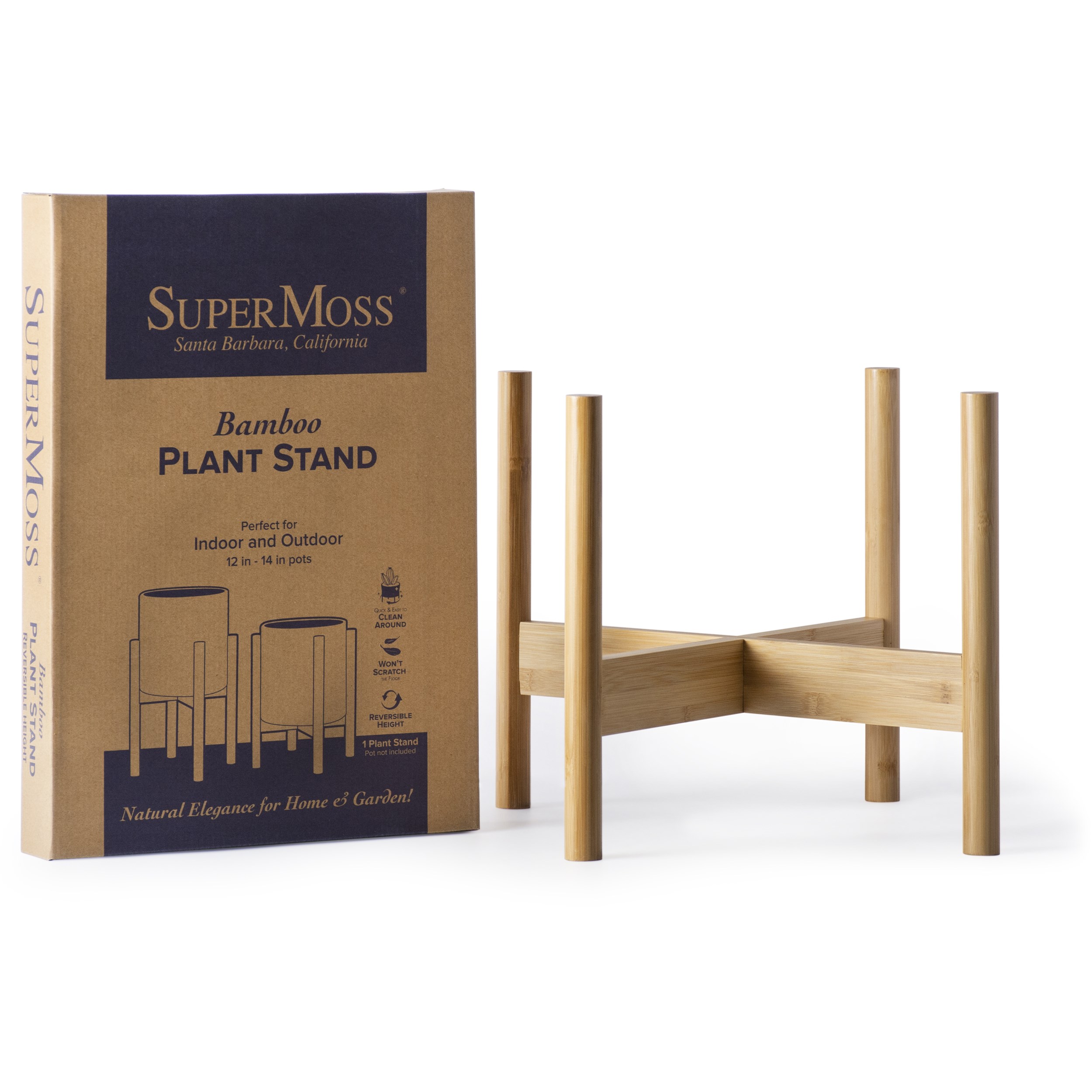 SuperMoss Bamboo Plant Stand — priced per each; minimum 10; multiples of 10