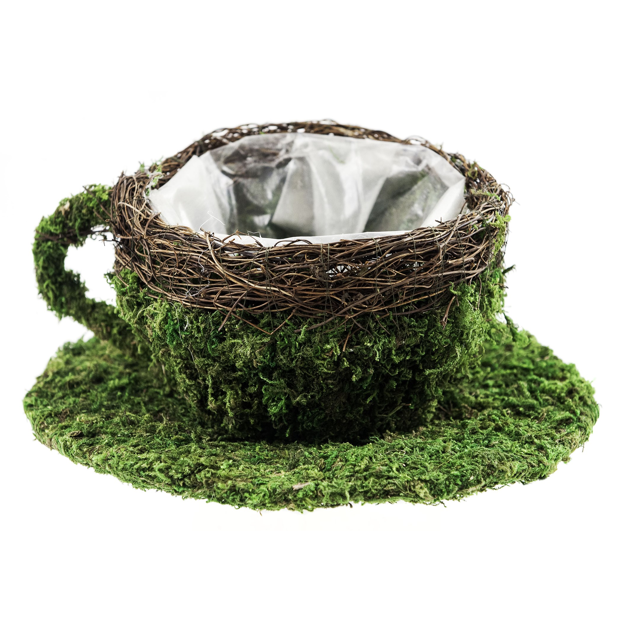 SuperMoss 6" Large Deco Coffee Cup Fresh Green