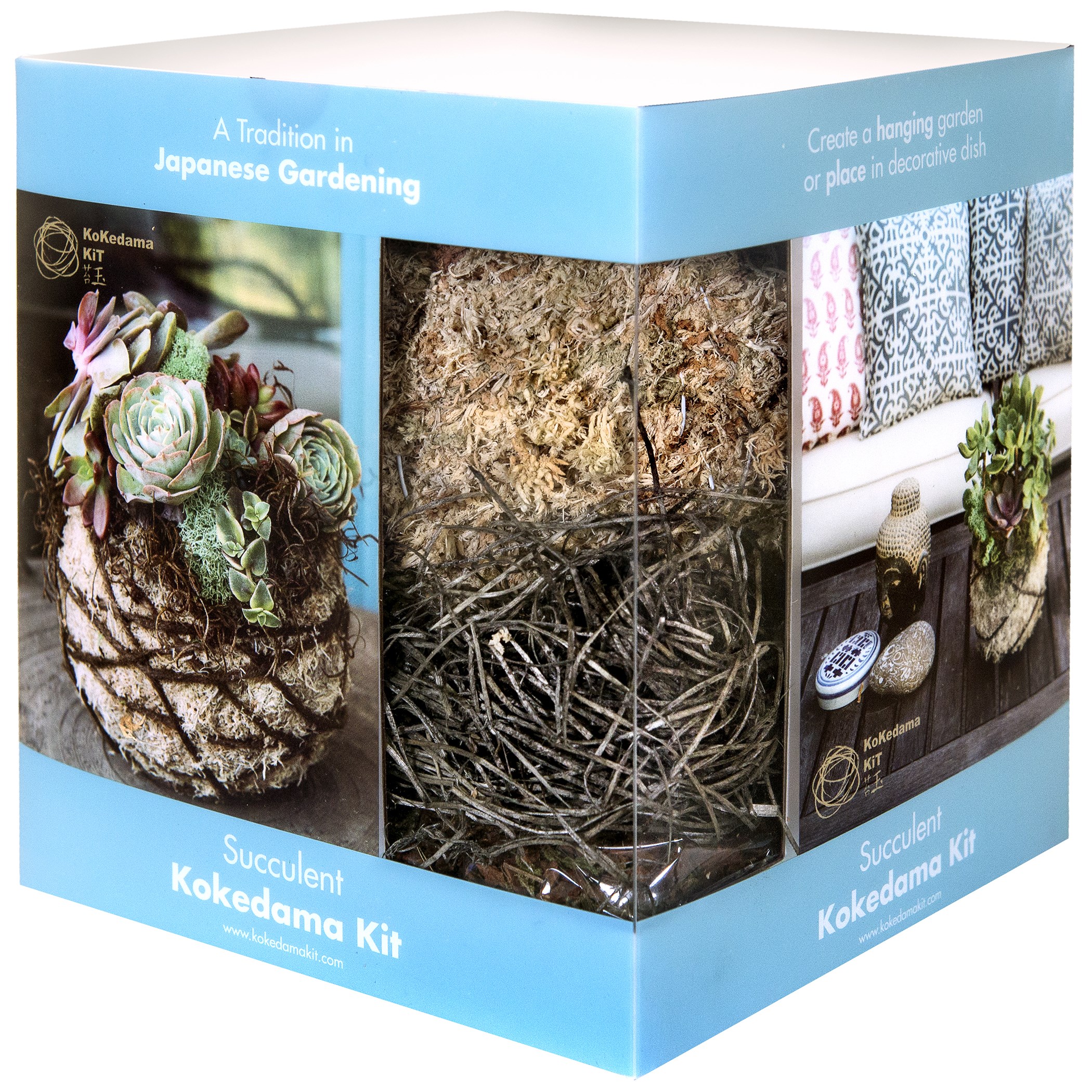 SuperMoss Kokedama Kit Suculnt 6" — priced per each; minimum 6; multiples of 6
