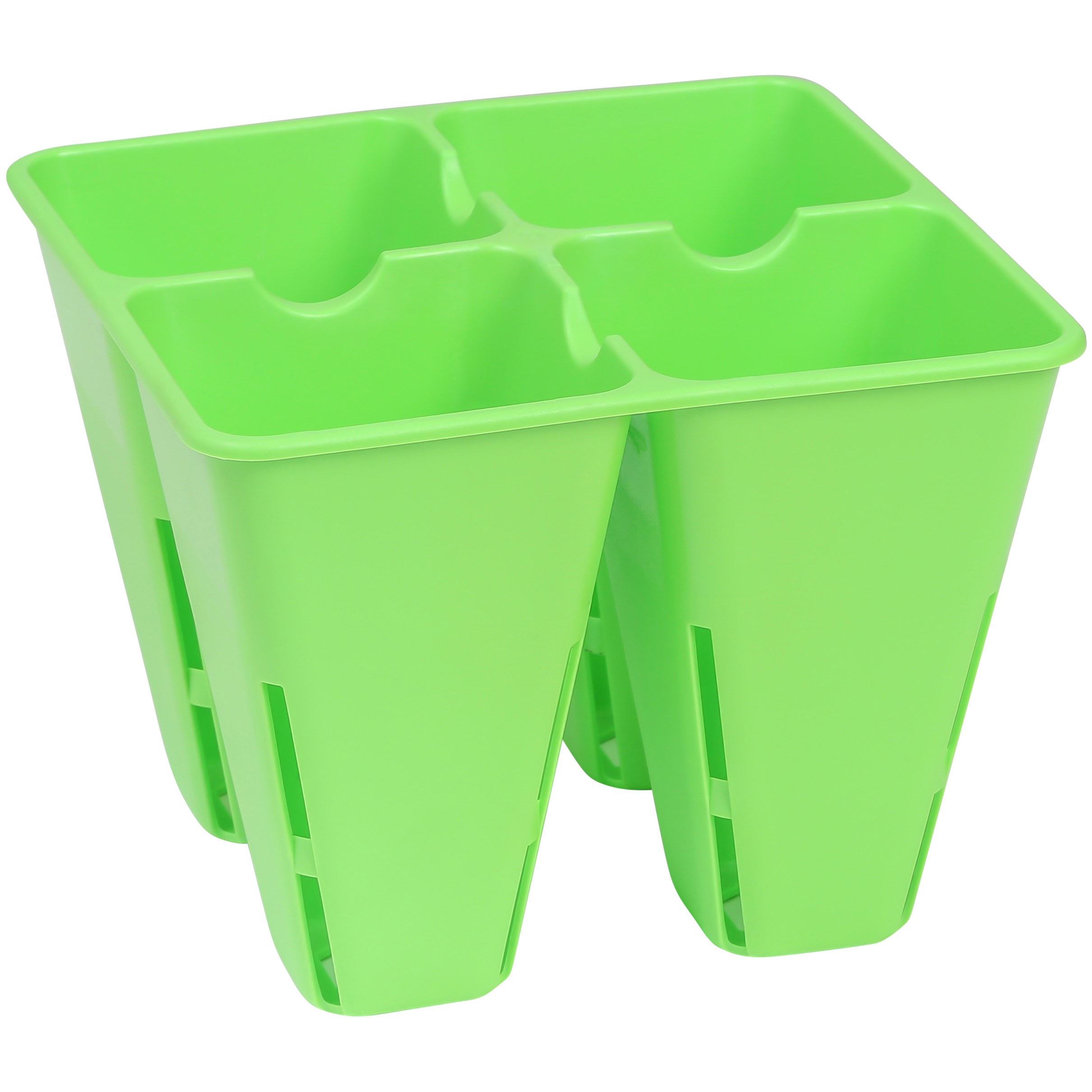 Sunpack 4 Cell Plug Tray Insert Green — priced per each; minimum 32; multiples of 32