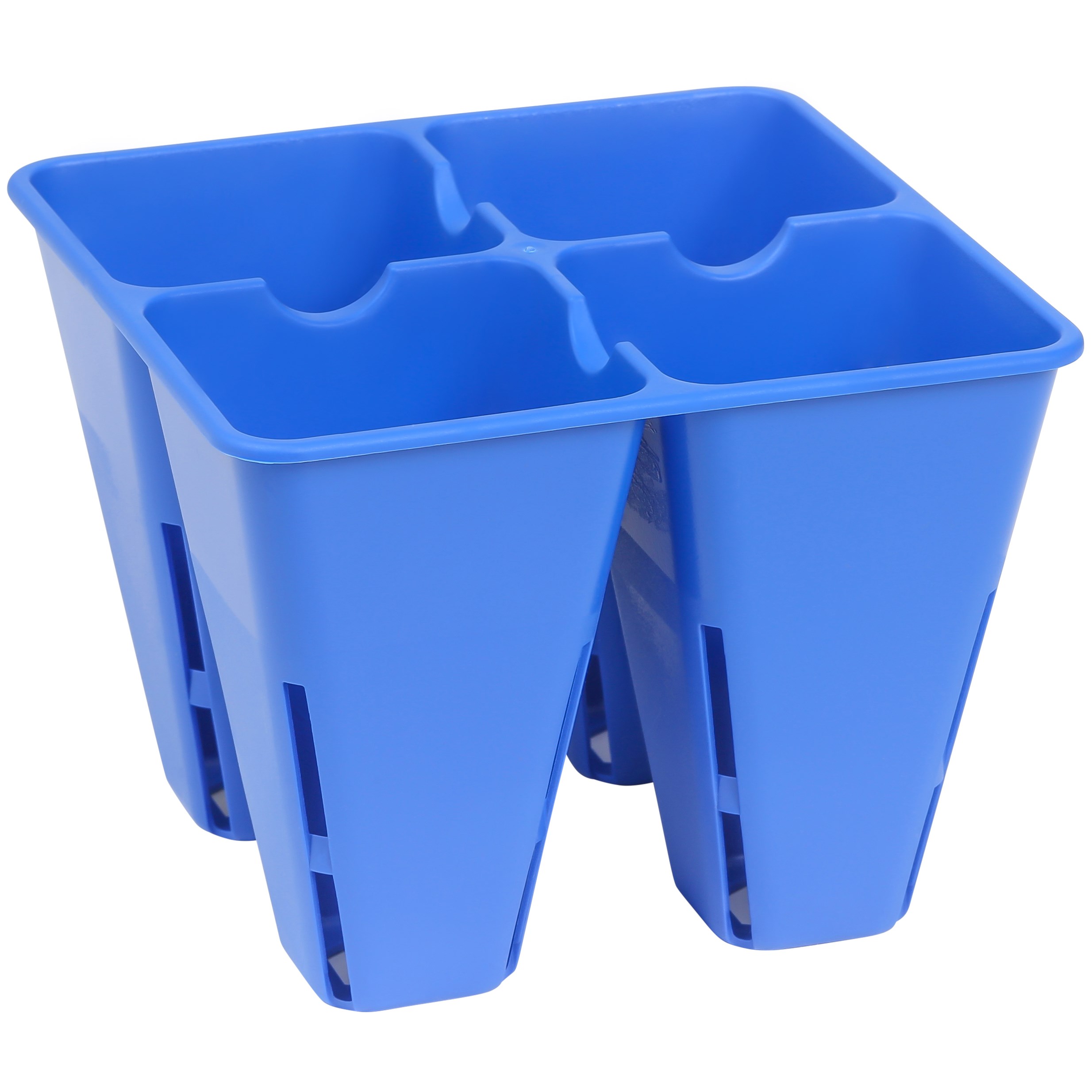 Sunpack 4 Cell Plug Tray Insert Blue — priced per each; minimum 32; multiples of 32