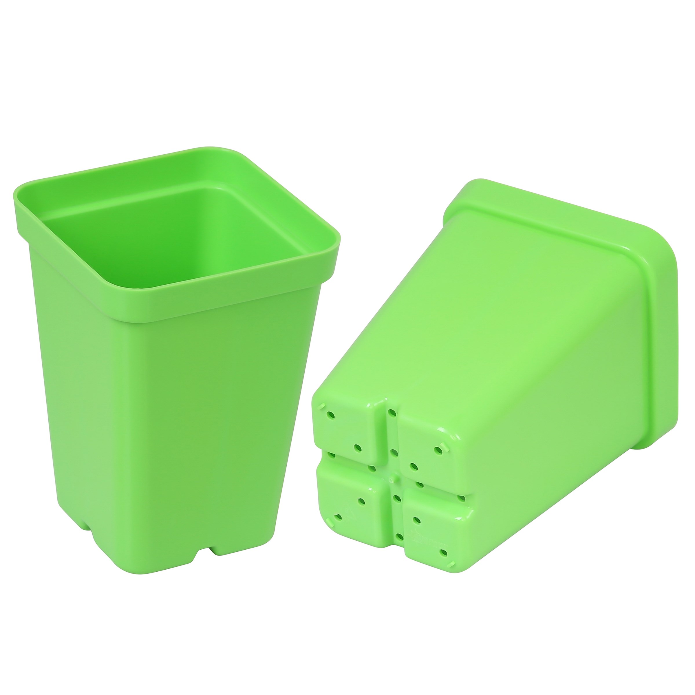 SunPack 2.5" Square Pot, Green — priced per each; minimum 25; multiples of 25