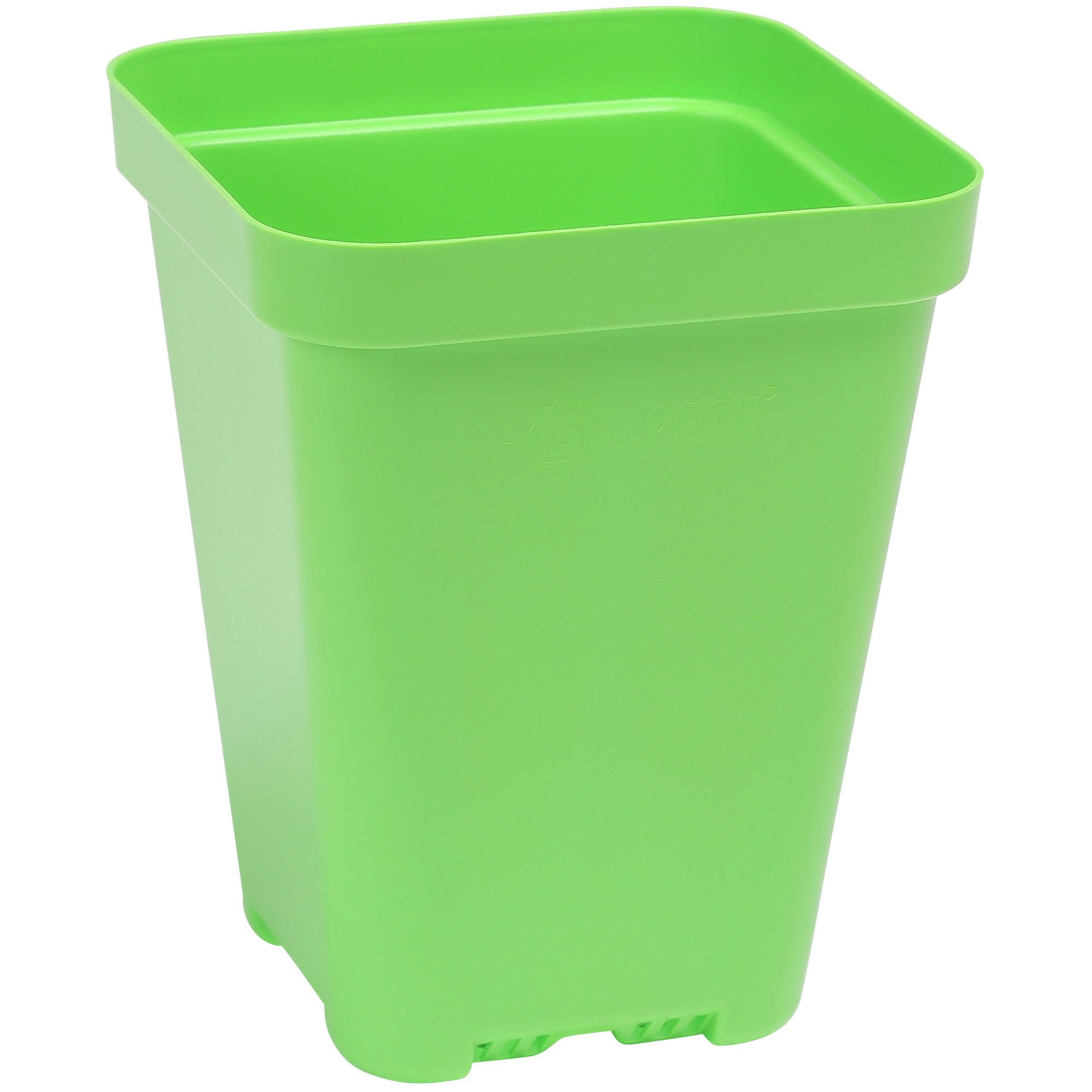 Sunpack 3.3" Heavy Duty Seed Starting Pots Square Green — priced per each; minimum 180; multiples of 180