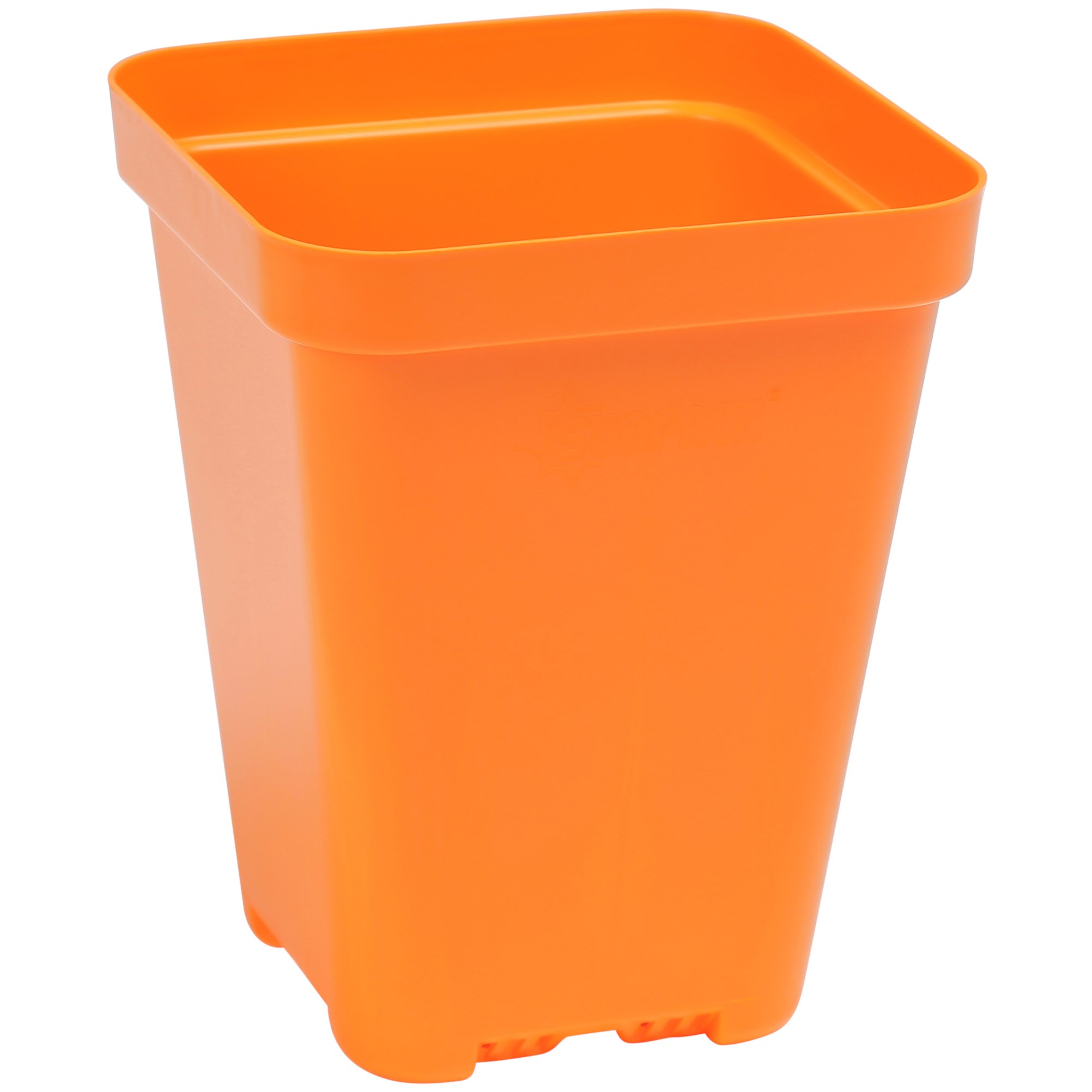 Sunpack 3.3" Heavy Duty Seed Starting Pots Square Orange — priced per each; minimum 180; multiples of 180