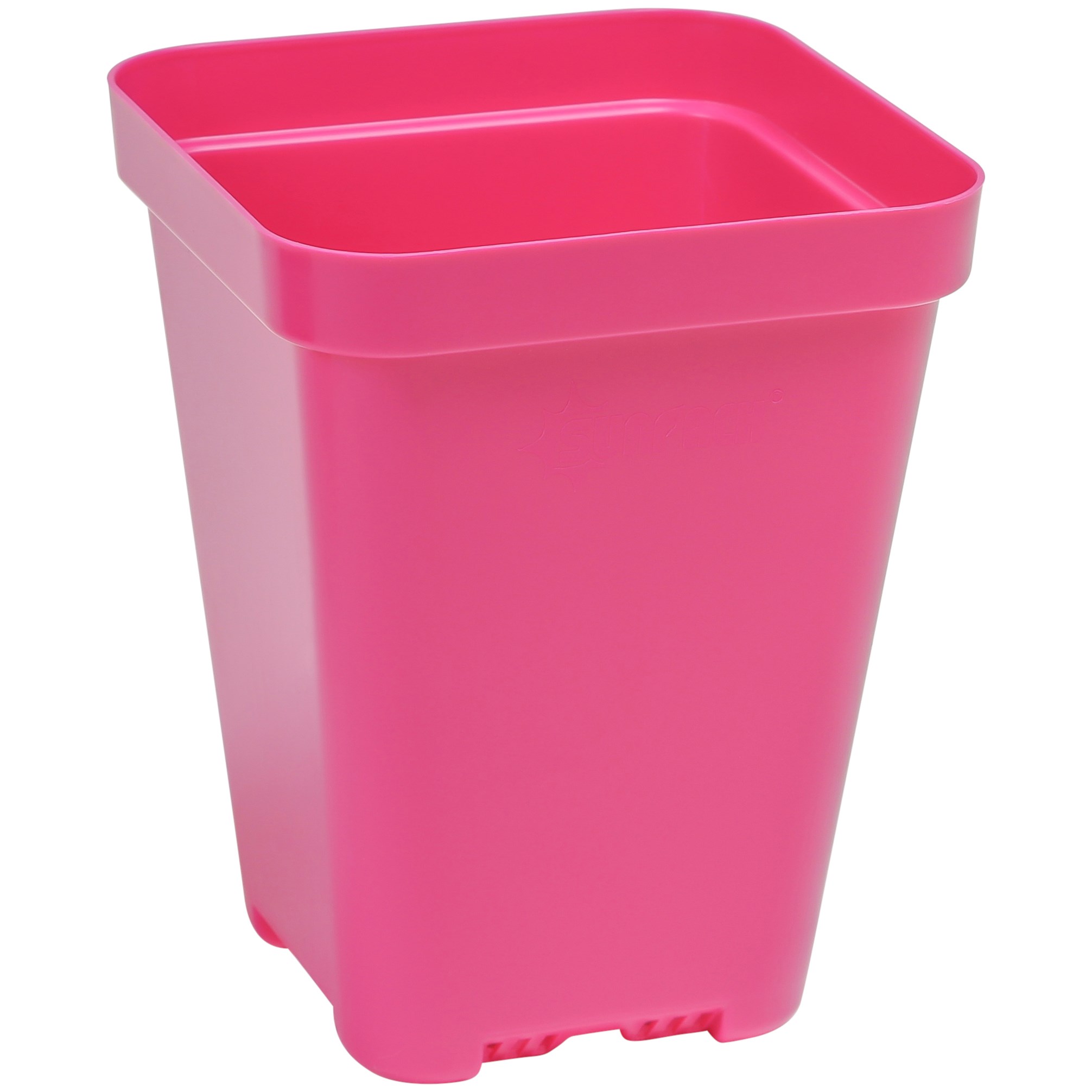 Sunpack 3.3" Heavy Duty Seed Starting Pots Square Magenta — priced per each; minimum 180; multiples of 180