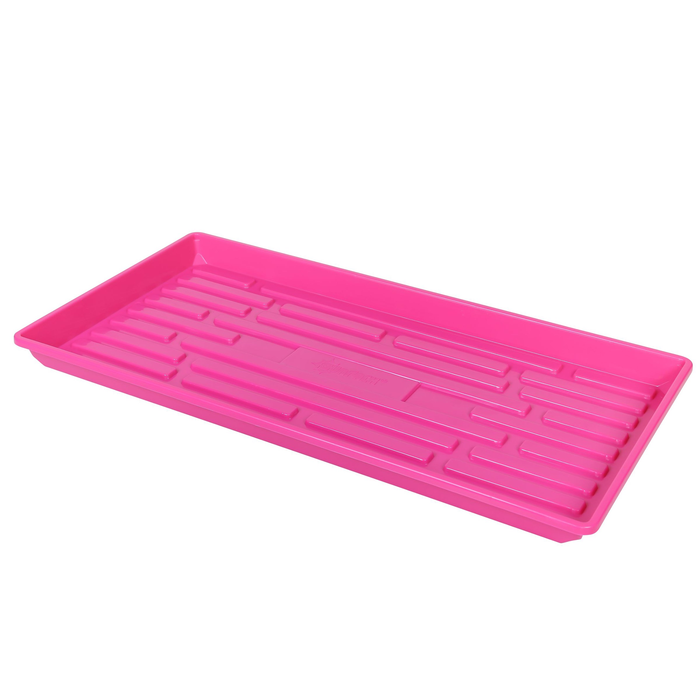 SunPack 1020 Heavy Duty Shallow Tray, No Holes, Magenta — priced per each; minimum 5; multiples of 5