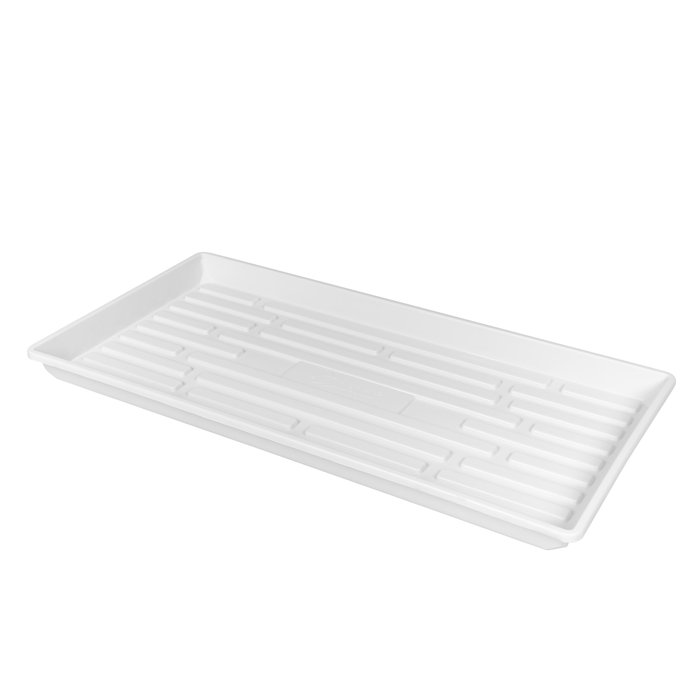 SunPack 1020 Heavy Duty Shallow Tray, No Holes, White — priced per each; minimum 5; multiples of 5