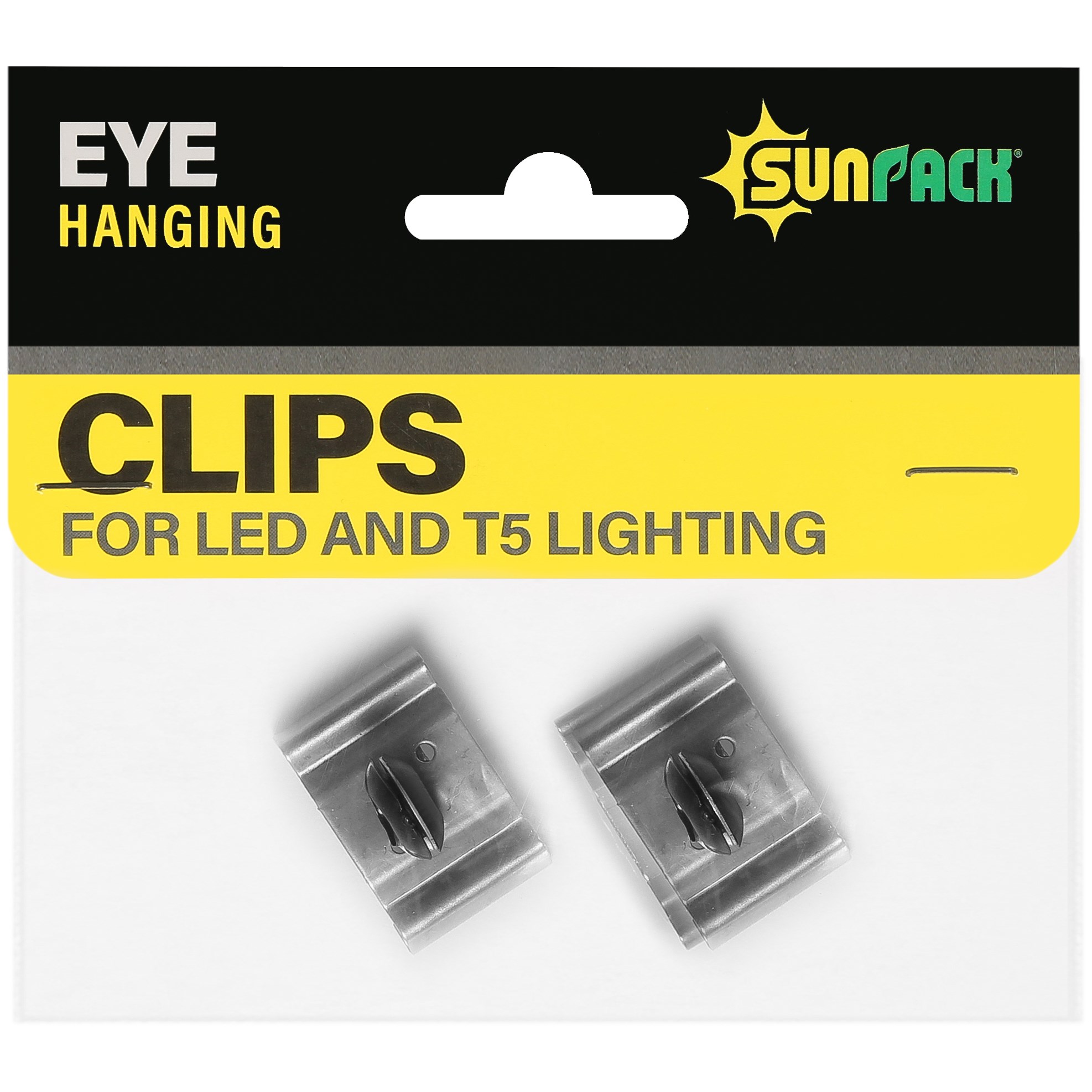 SunPack Eye Hanging Clip LED & T5Ho — priced per each; minimum 12; multiples of 12
