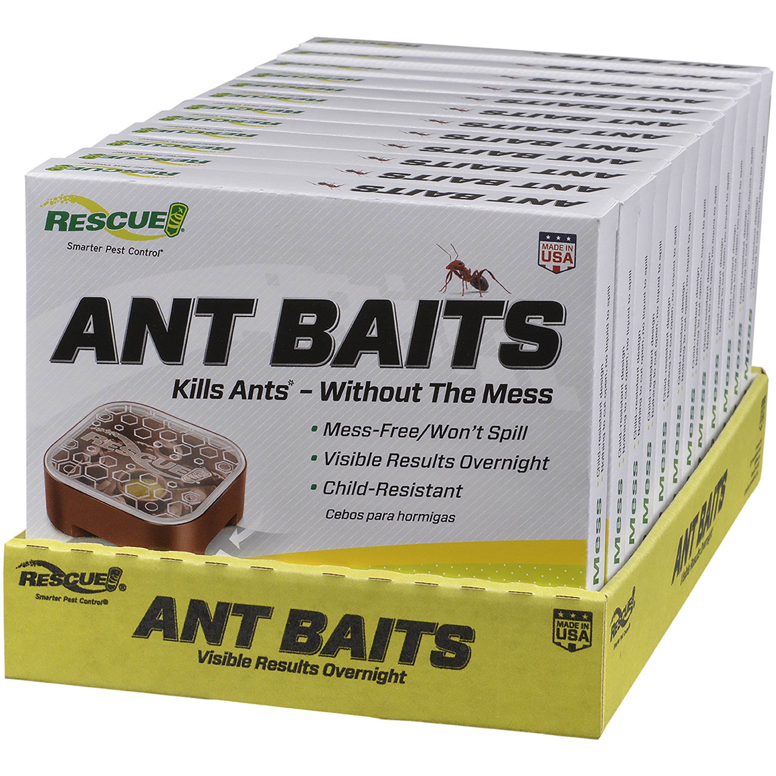 Rescue 4pk Ant Bait Shelf Pack — Pack of 4; priced per each; minimum 12; multiples of 12