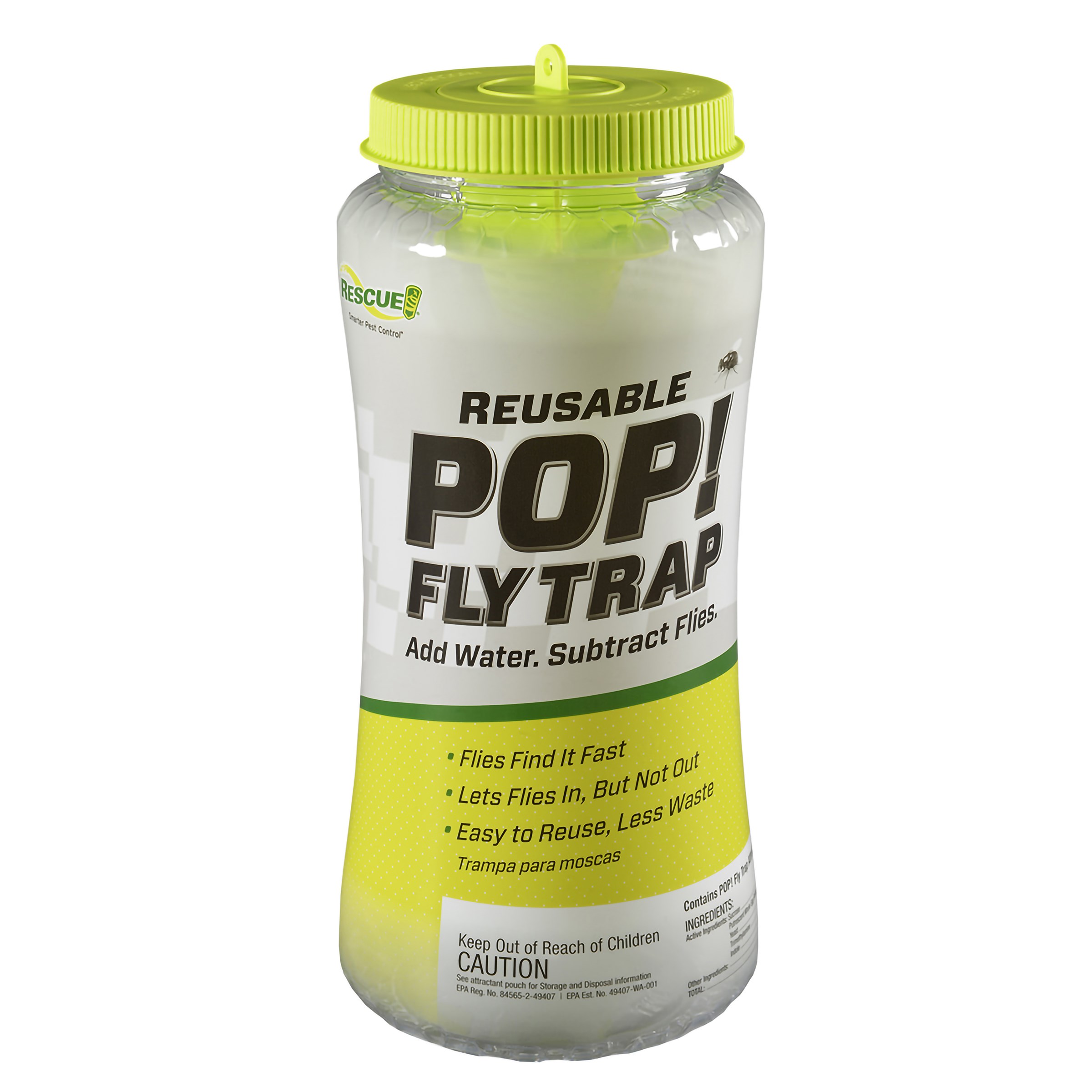 Rescue POP! Reusable Fly Trap — priced per each; minimum 8; multiples of 8