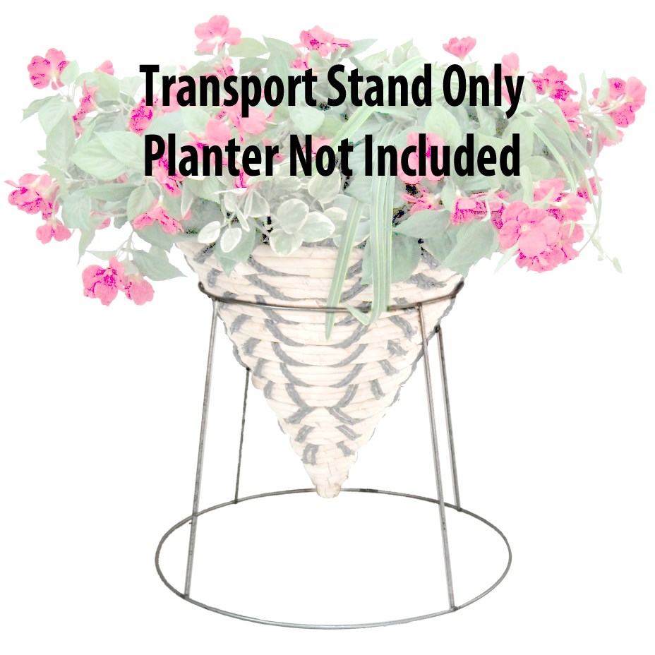 Grower Select Galvanized Cone Transport Stand - Fits 12.00 to 16.00 Cone Basket — Case of 36