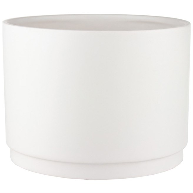 SSI 8.7"x6.4" Stepped Planter Matte White — priced per each; minimum 4; multiples of 4