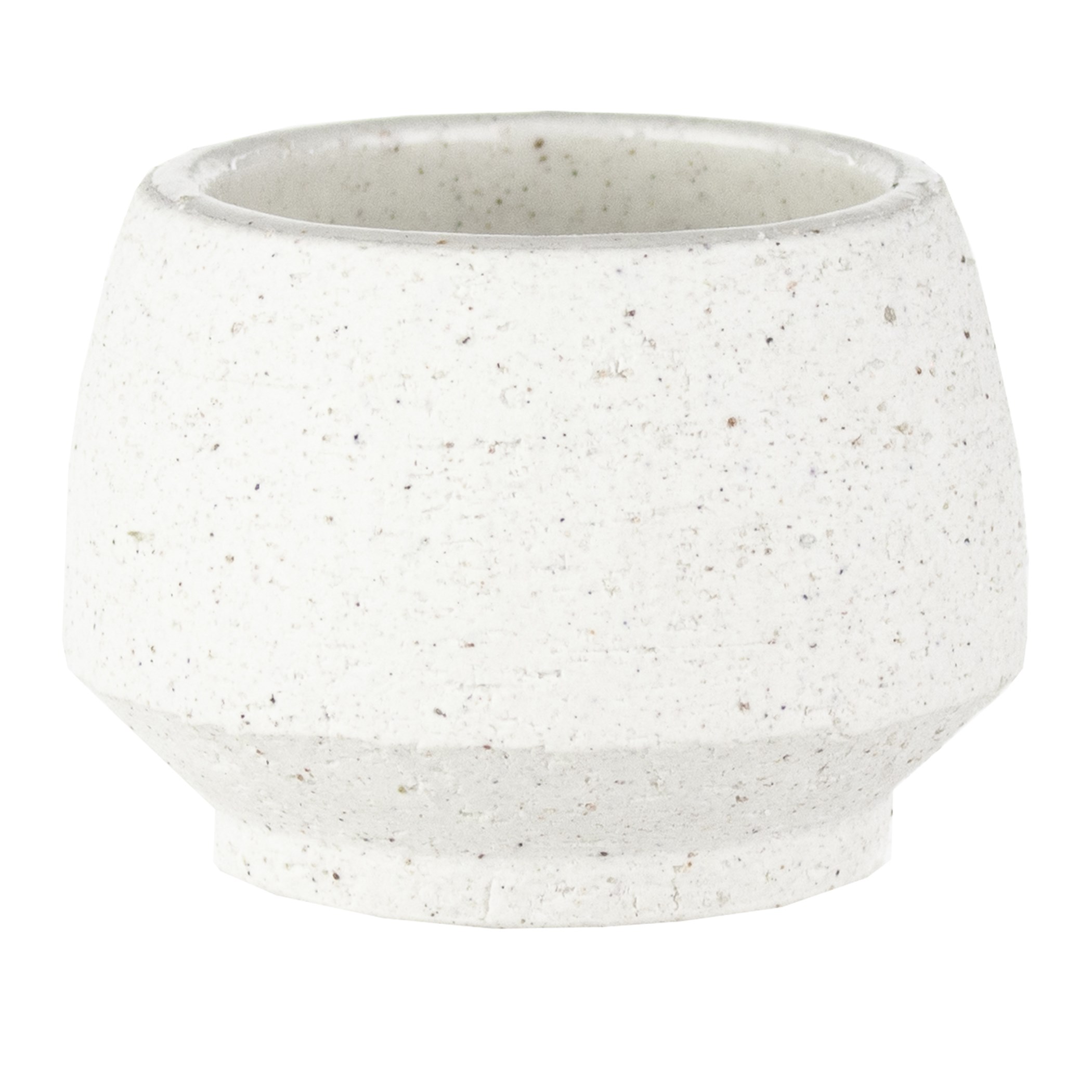 SSI 2" Stoneware Tapered Pot White